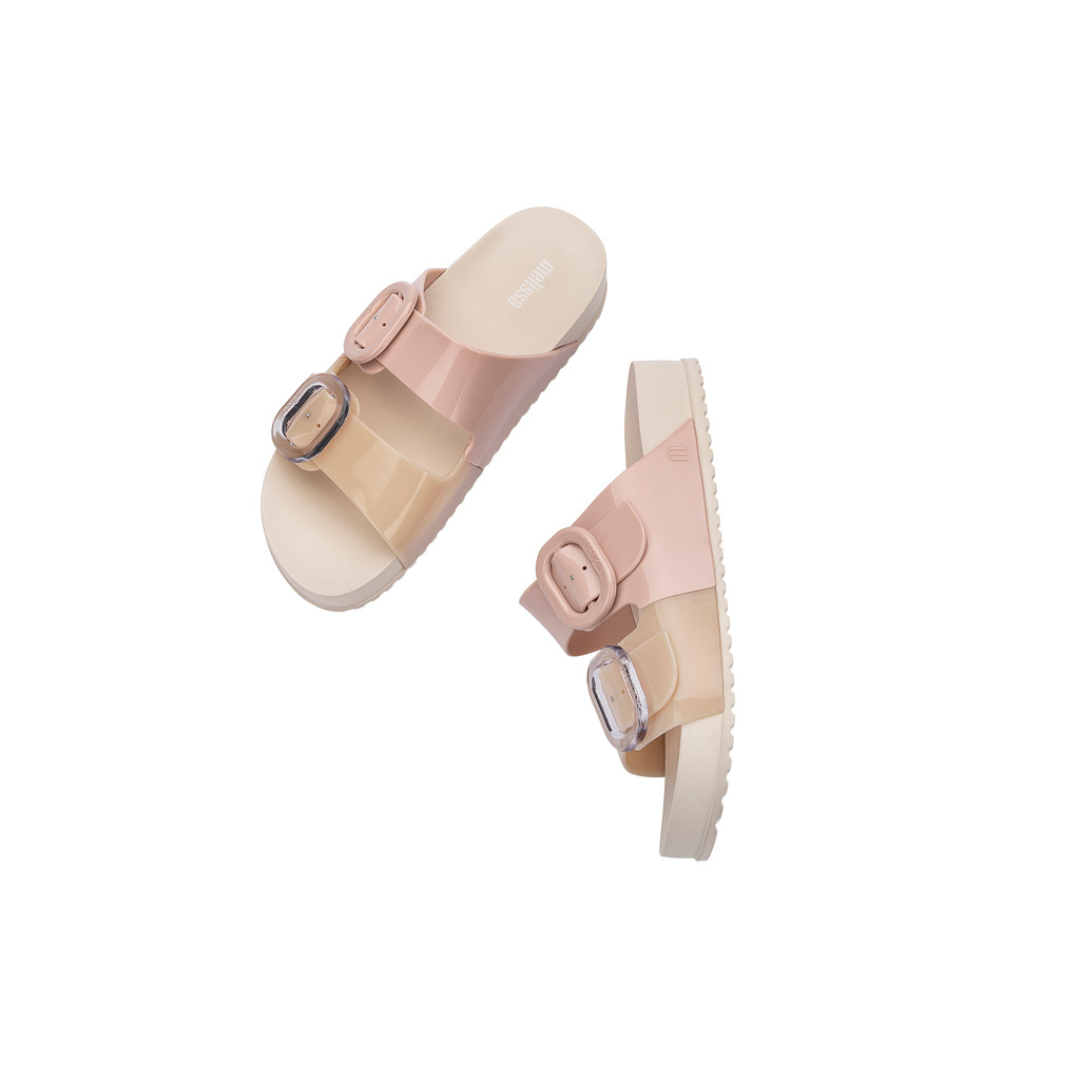 Melissa Cozy Slide Ad Beige/ Pink Klapki Damskie Beżowe