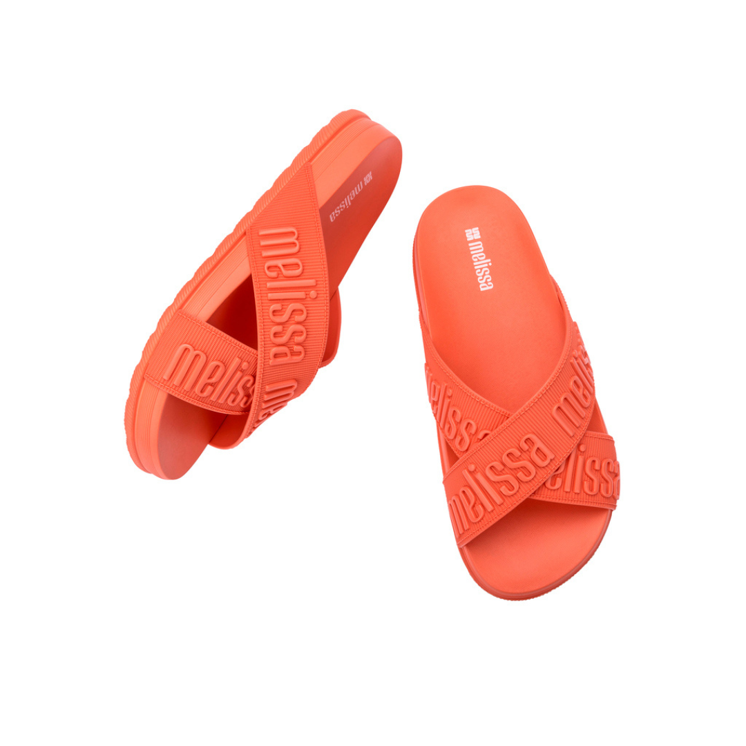 Melissa Cozy Slide M Lover II AD Orange Klapki Damskie Pomarańczowe