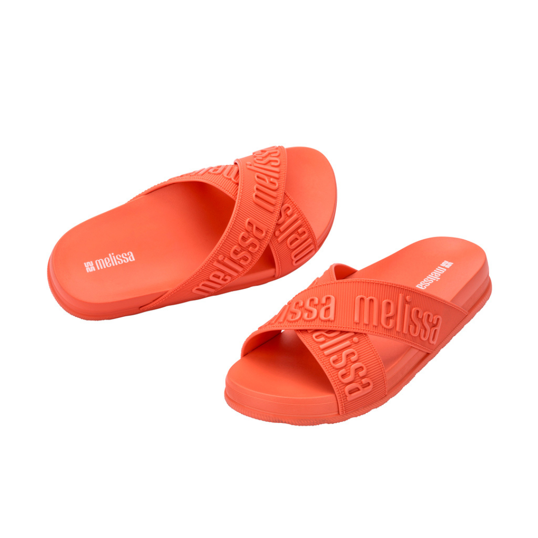 Melissa Cozy Slide M Lover II AD Orange Klapki Damskie Pomarańczowe