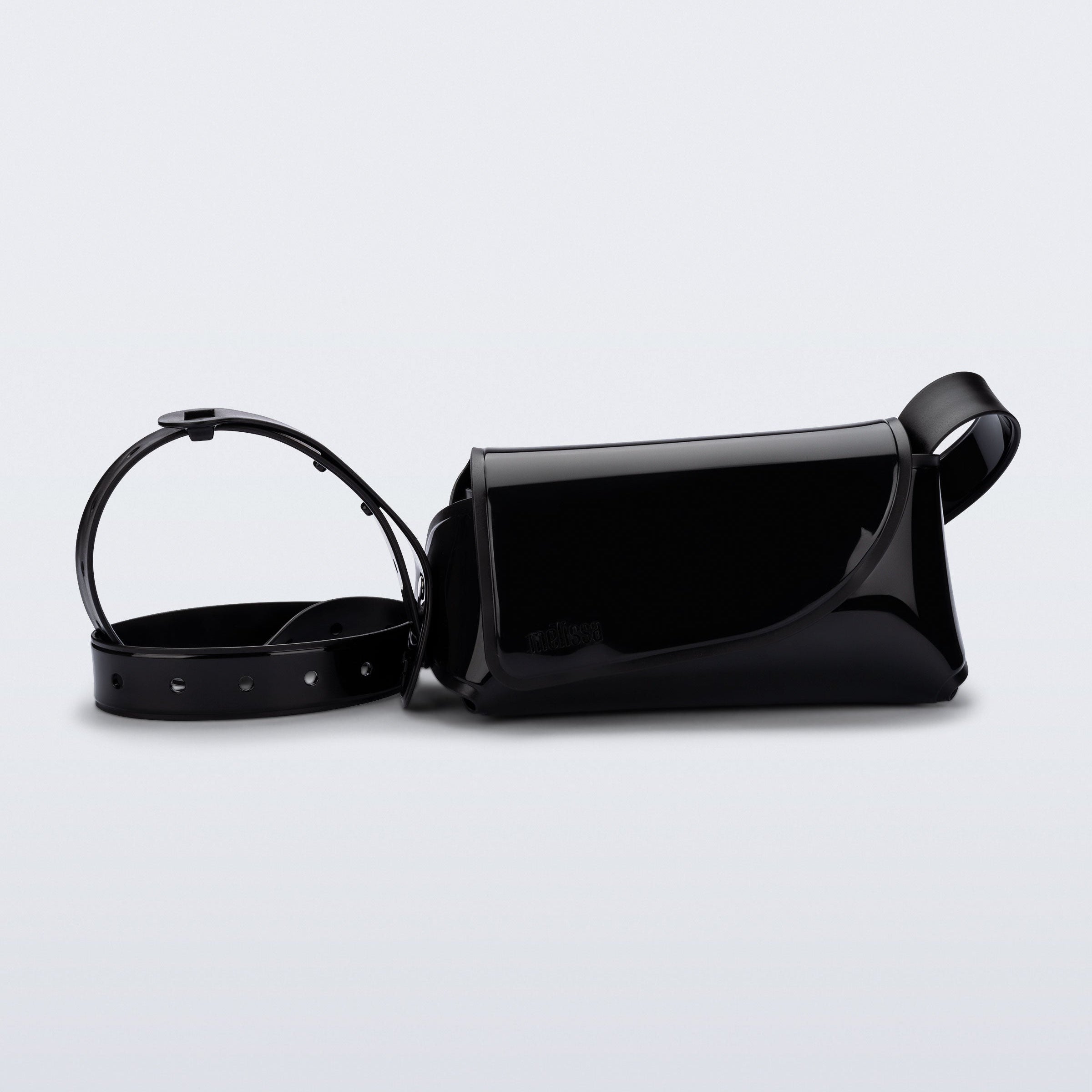 Melissa Cross Bag II Clear Black Torebka Czarna