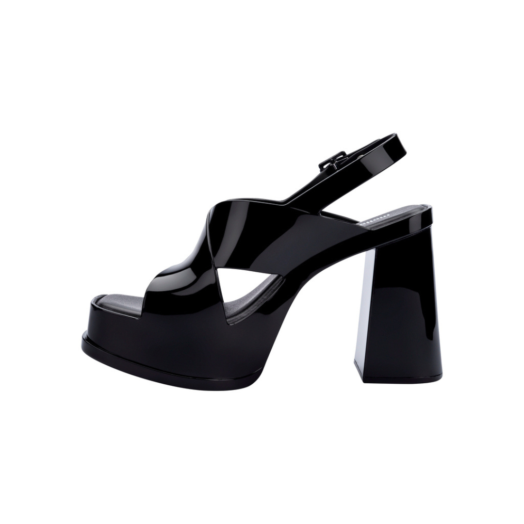 Melissa Dance Heel Ad Black Sandały Damskie na Obcasie Czarne