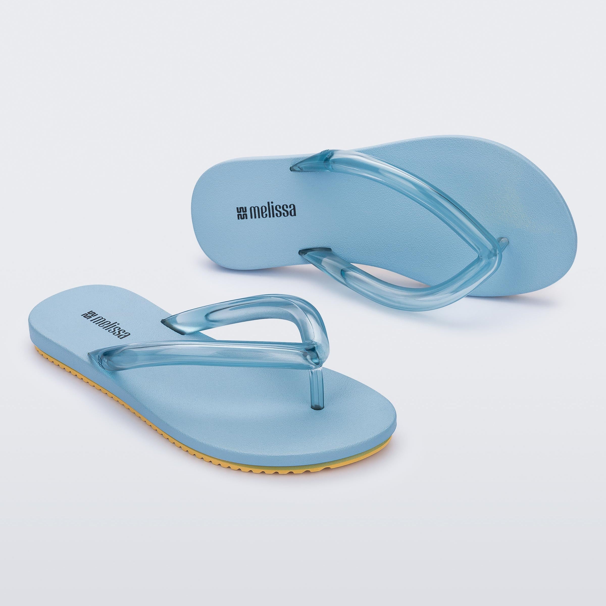Melissa Flip Flop Airflow AD Blue / Yellow Japonki Damskie Niebieskie