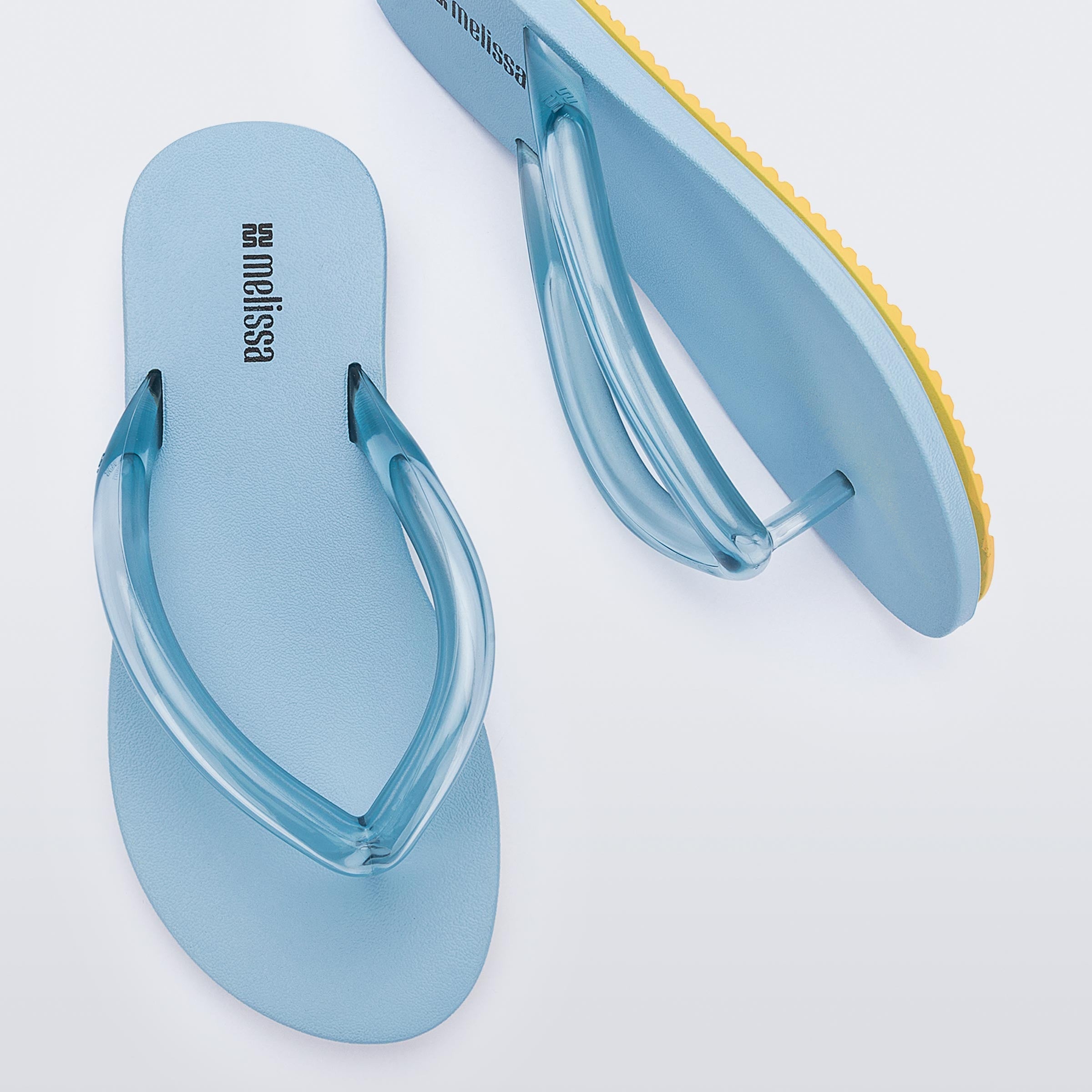 Melissa Flip Flop Airflow AD Blue / Yellow Japonki Damskie Niebieskie