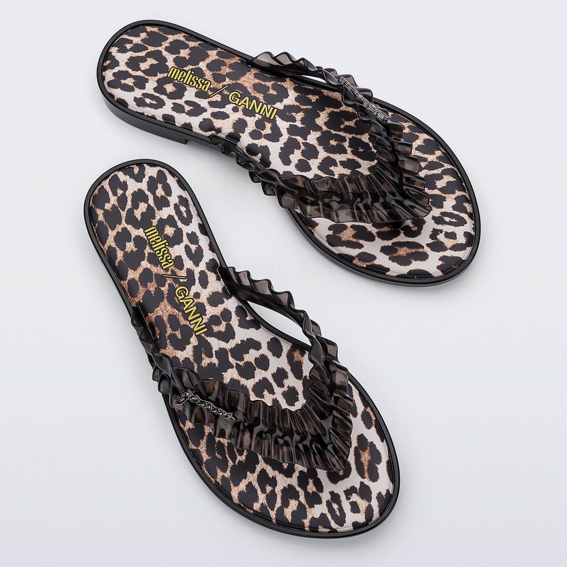 Melissa Flip Flop Slim + Ganni AD Black Klapki Damskie Czarne