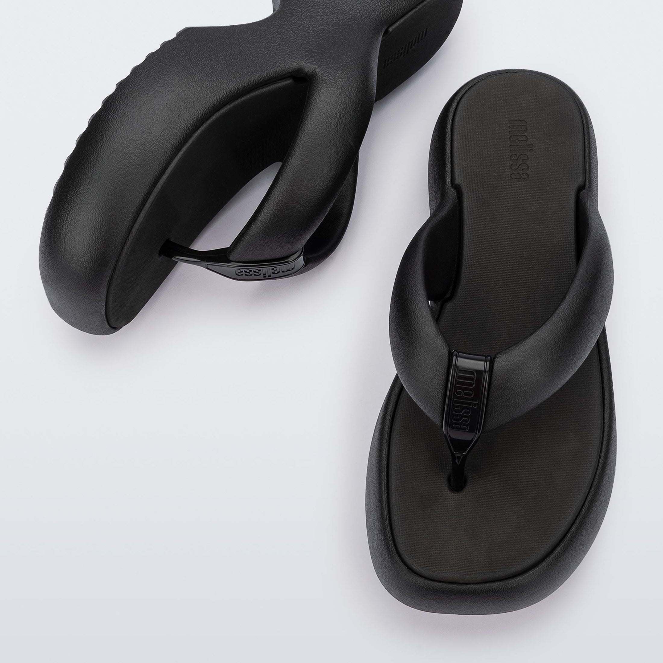 Melissa Free Fuzzy Platform AD Black Klapki Damskie na Platformie Czarne