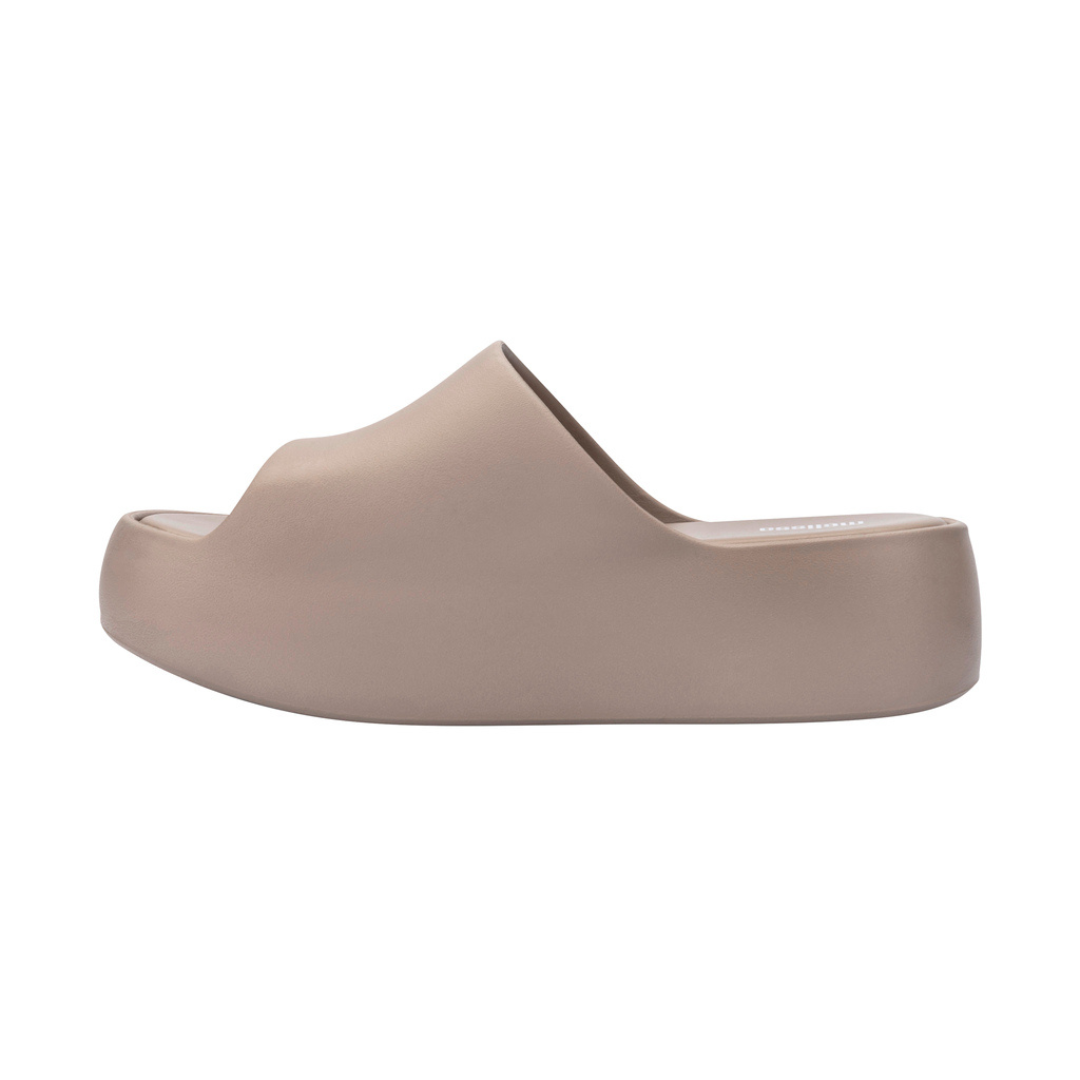 Melissa Free Platform Slide AD Dark Beige Klapki Damskie Na Platformie Beżowe