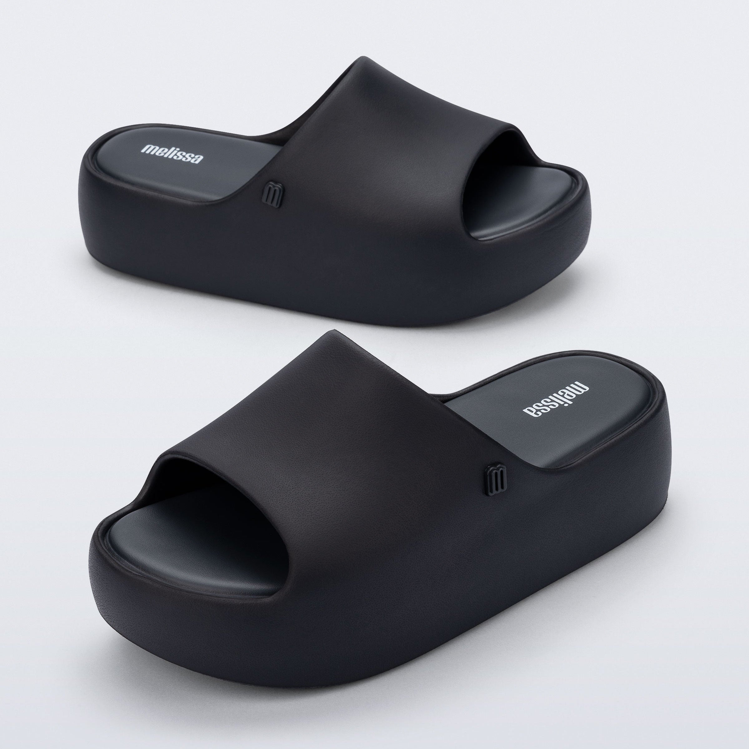 Melissa Free Platform Slide AD Grey Klapki Damskie Na Platformie Szare