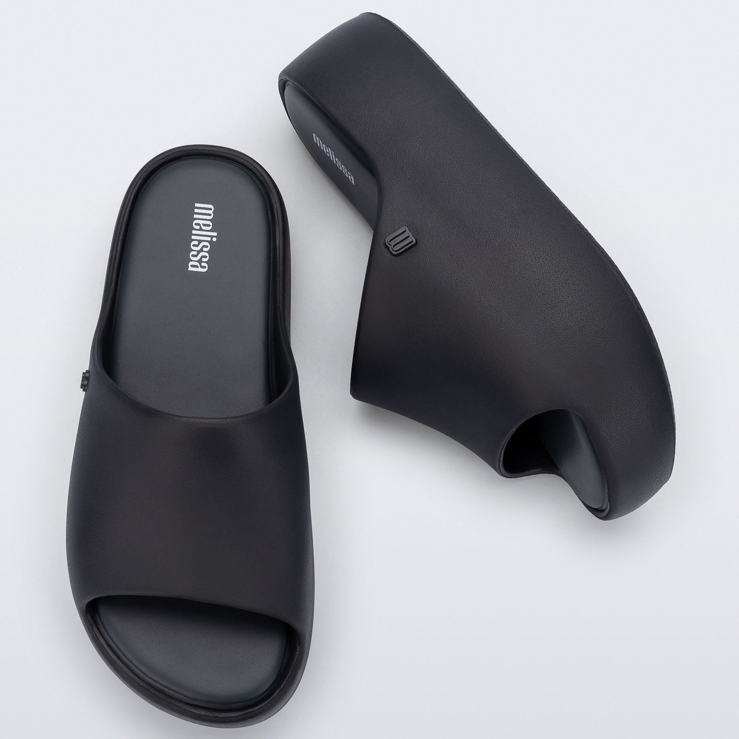 Melissa Free Platform Slide AD Grey Klapki Damskie Na Platformie Szare
