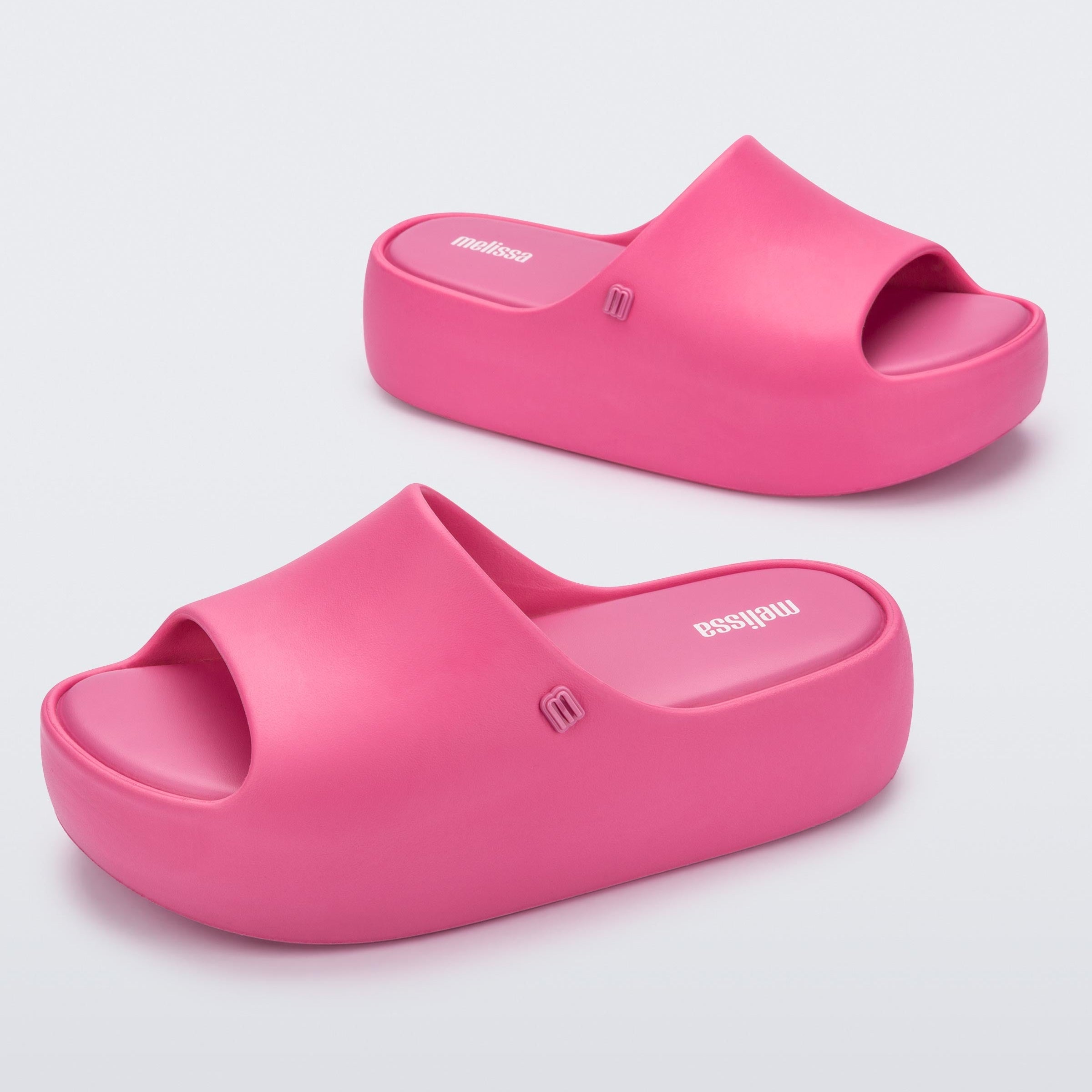 Melissa Free Platform Slide AD Pink Klapki Damskie Na Platformie Różowe