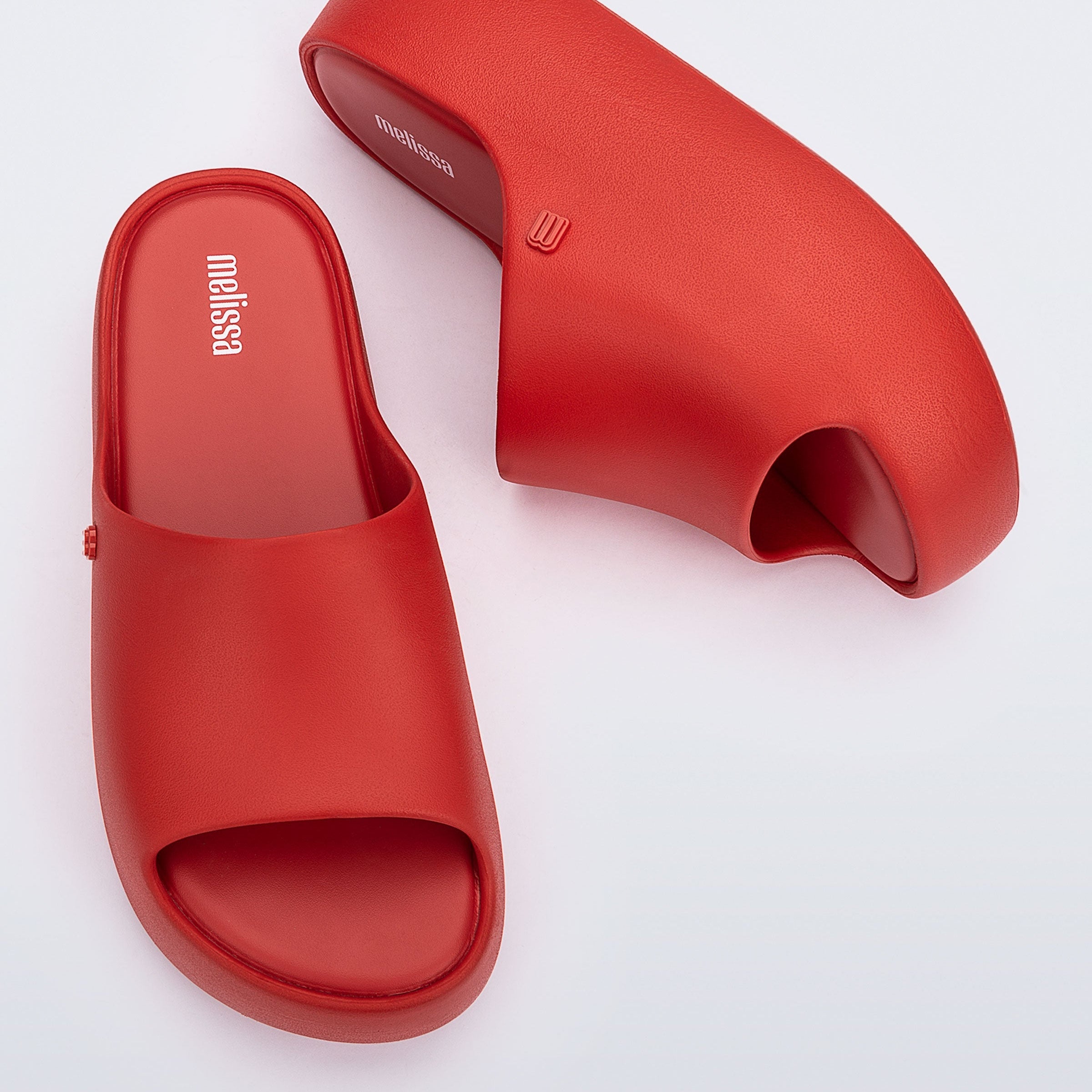 Melissa Free Platform Slide AD Red Klapki Damskie Na Platformie Czerwone