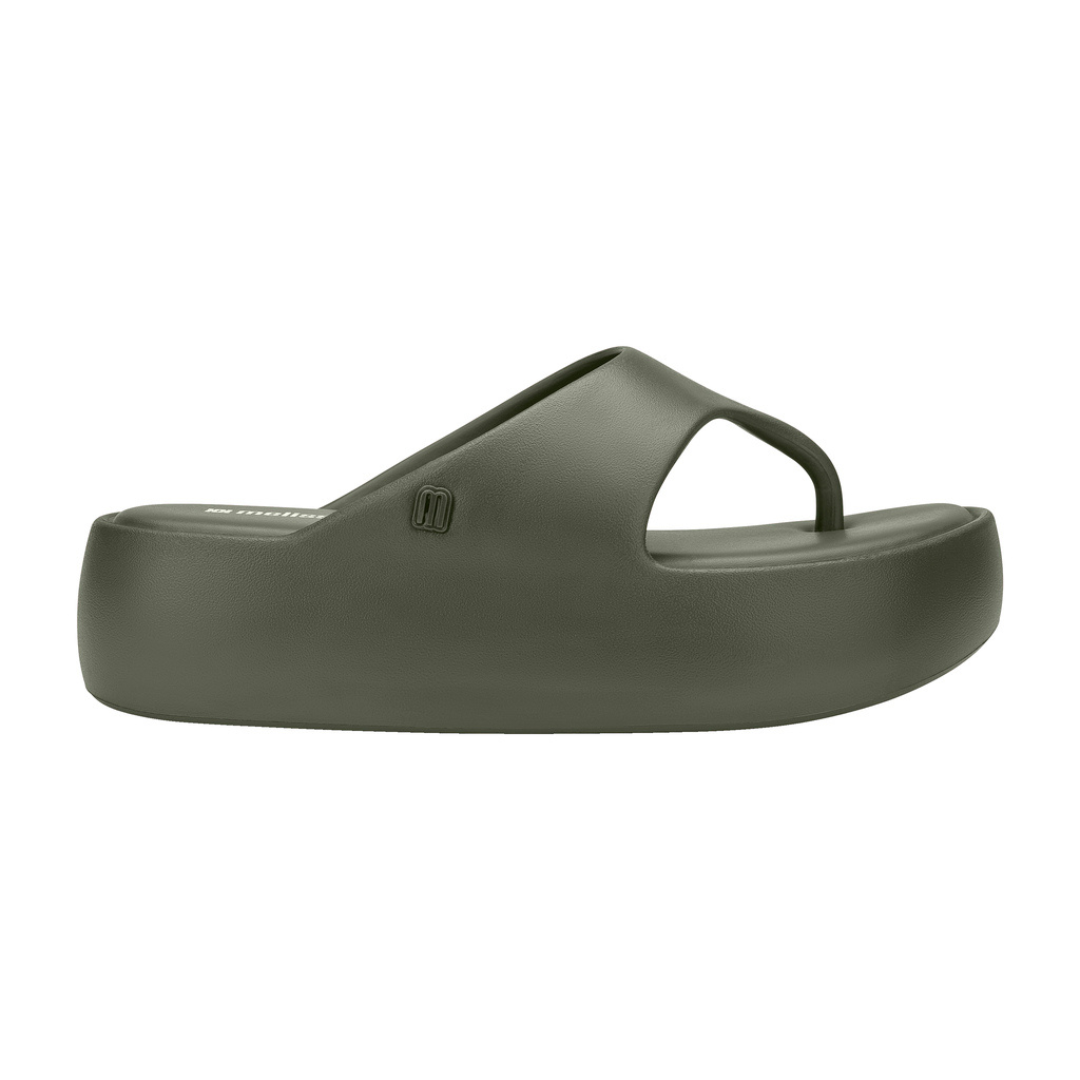 Melissa Free Platform Thong Ad Green Klapki Damskie Na Platformie Zielone