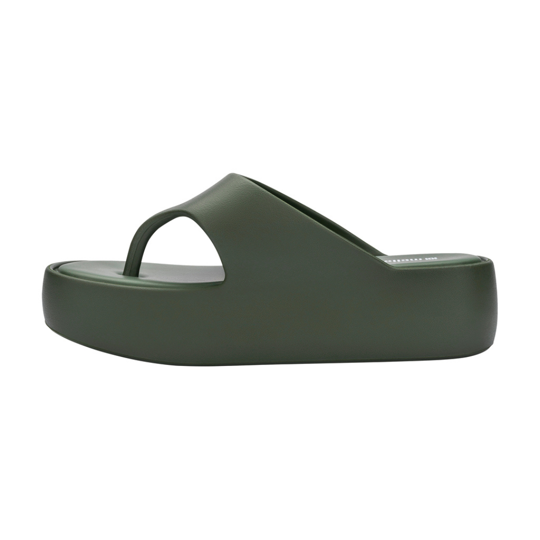 Melissa Free Platform Thong Ad Green Klapki Damskie Na Platformie Zielone