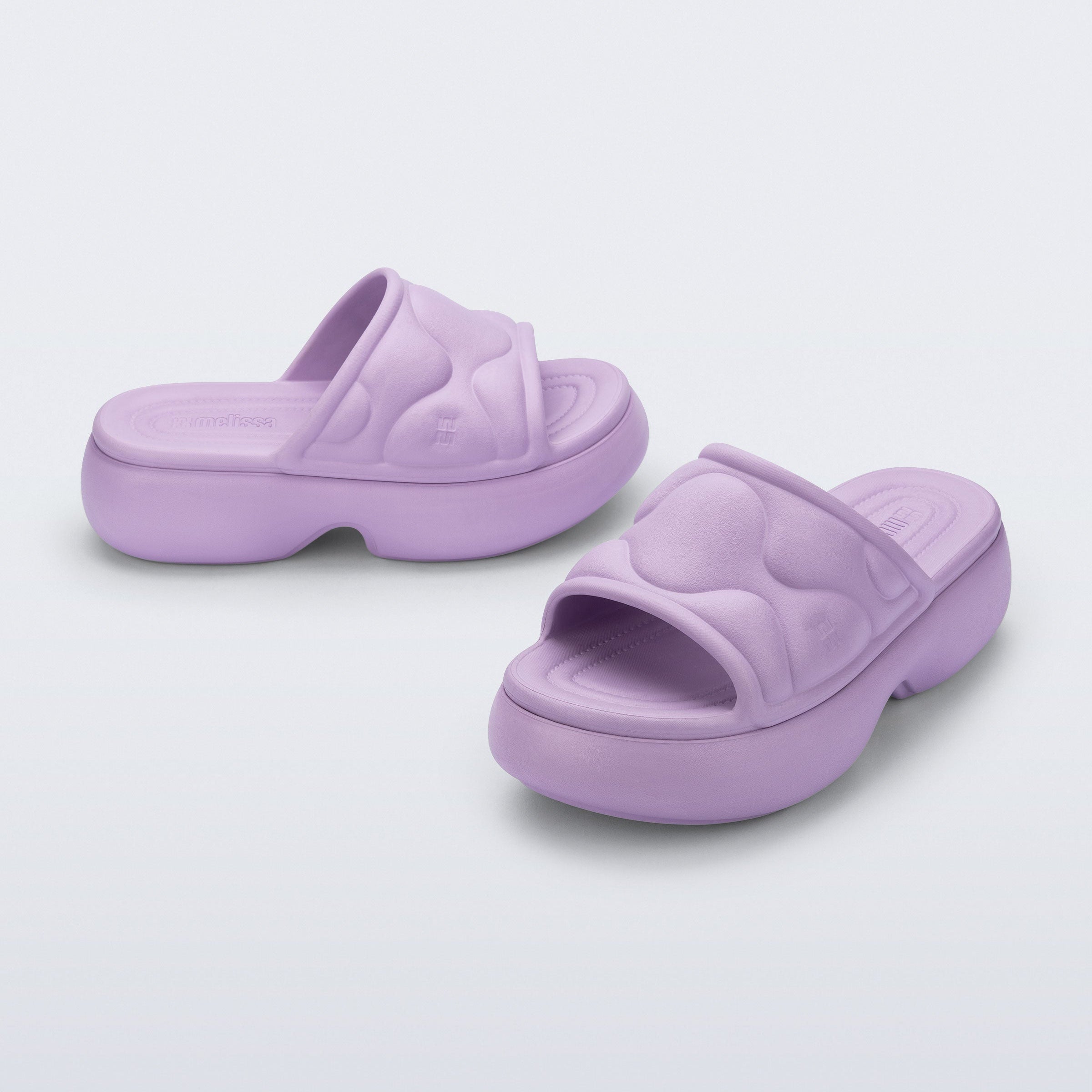 Melissa Free Puff Platform AD Lilac Klapki Damskie na Platformie Fioletowe