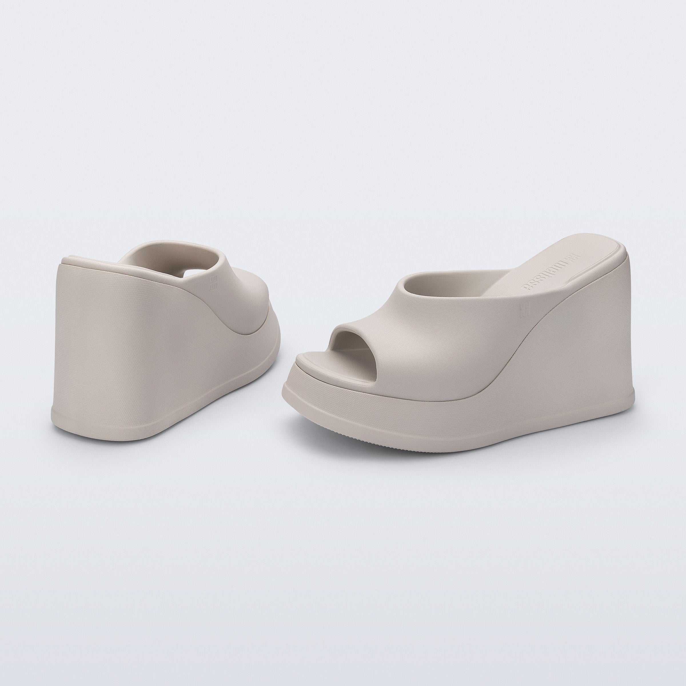 Melissa Free Slip AD Beige Klapki Damskie na Platformie Beżowe