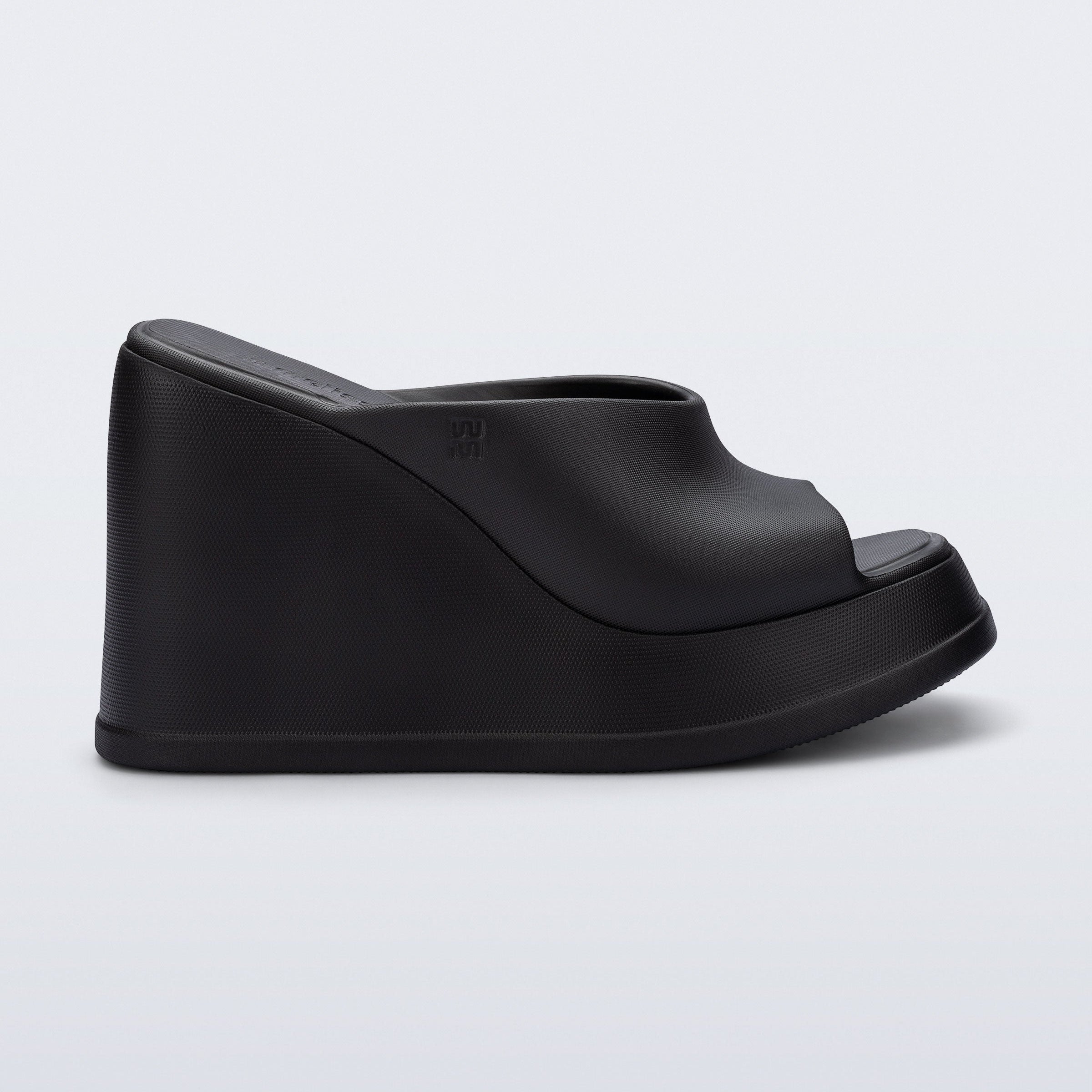 Melissa Free Slip AD Black Klapki Damskie na Platformie Czarne