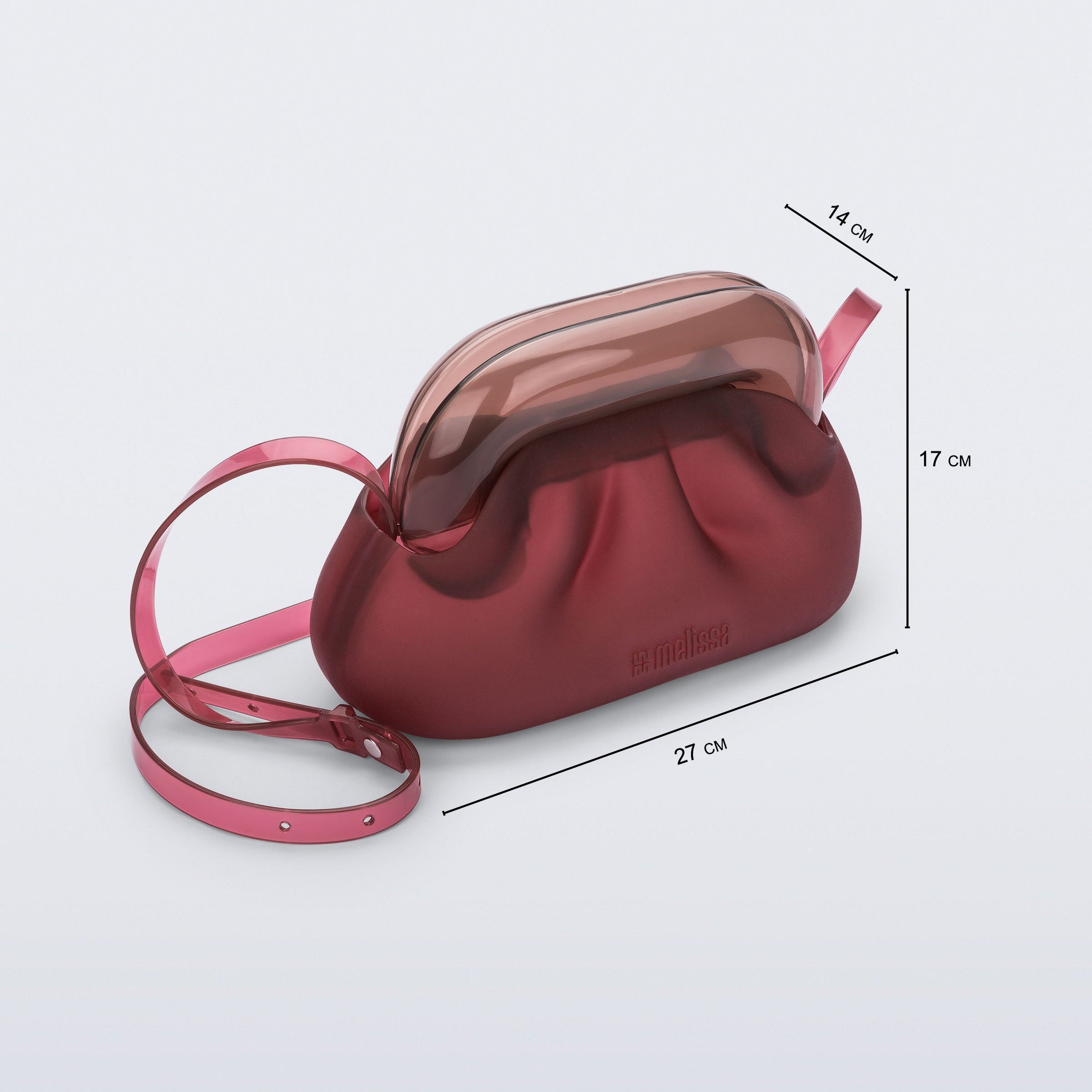 Melissa Glass Bag Red / Brown Torba Damska Czerwona