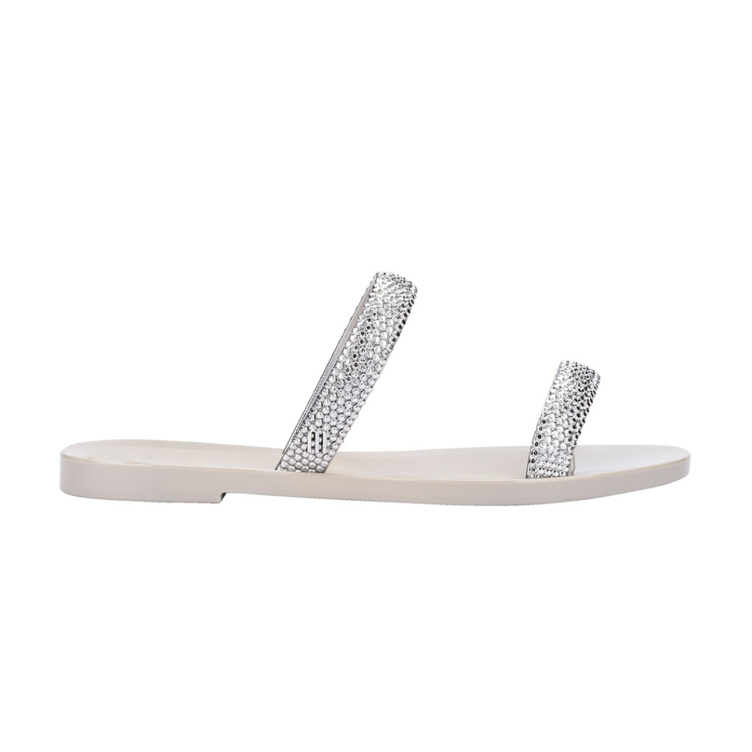 Melissa Glitz II AD Beige Klapki Damskie Beżowe