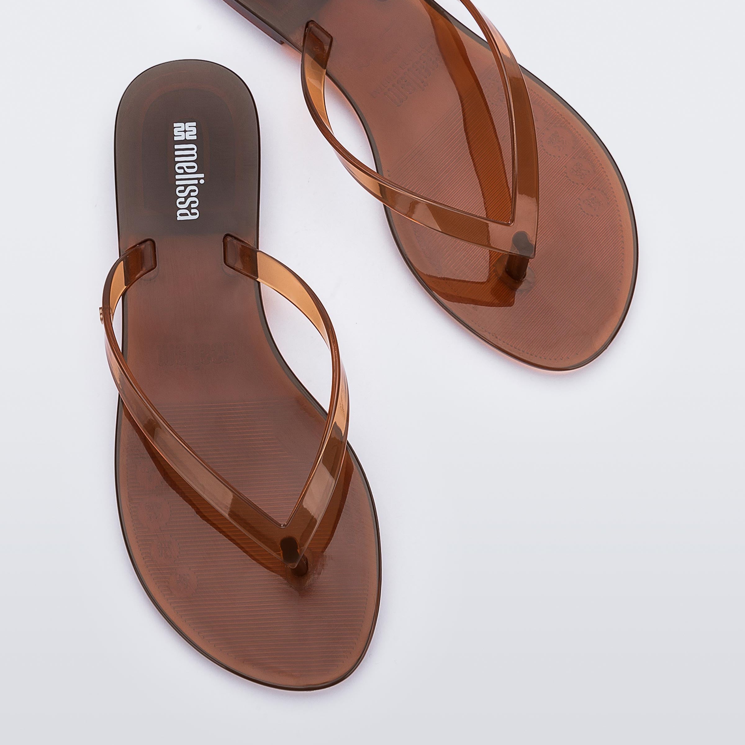 Melissa Harmonic Jelly AD Clear Brown Japonki Damskie Brązowe