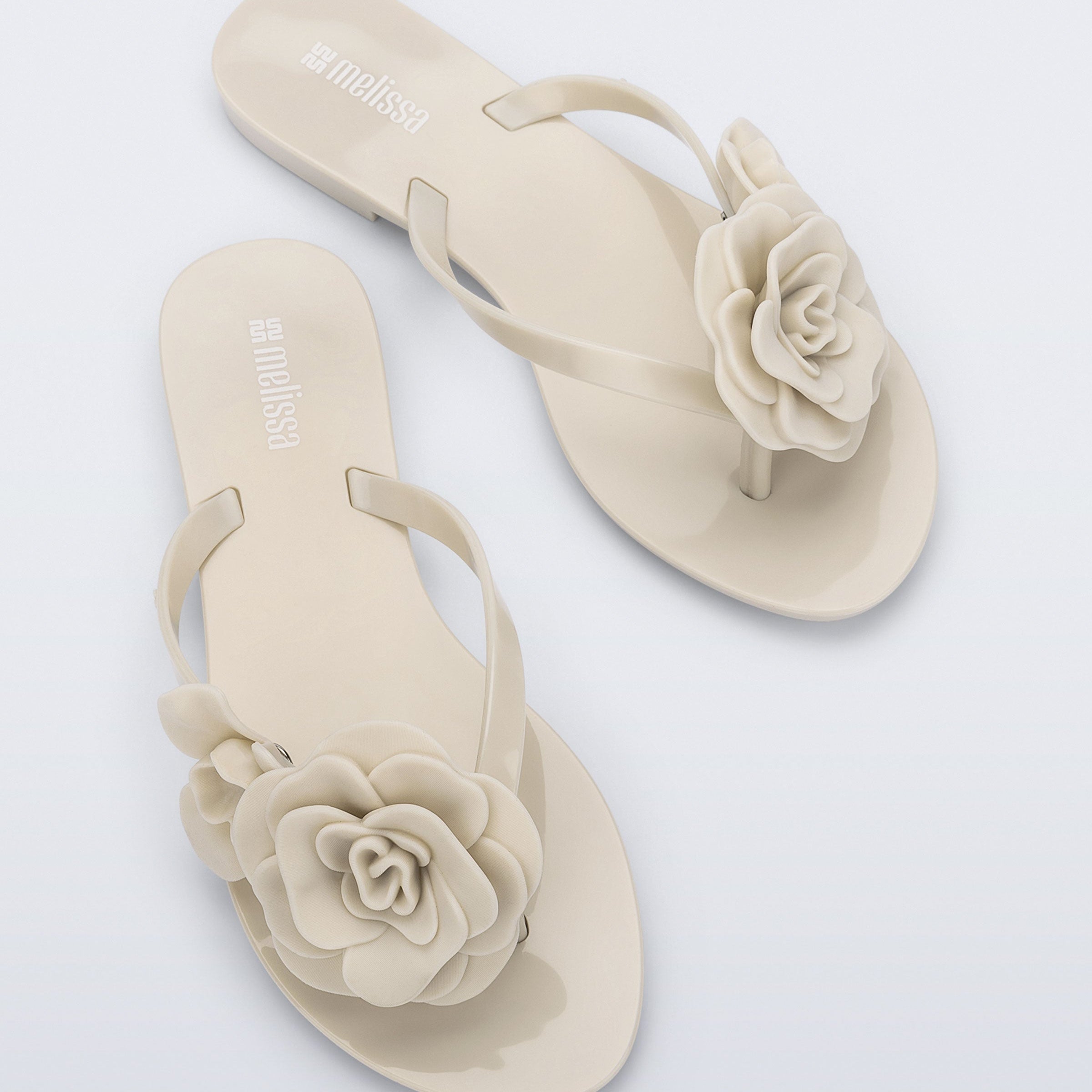 Melissa Harmonic Petals AD Beige Japonki Damskie Beżowe