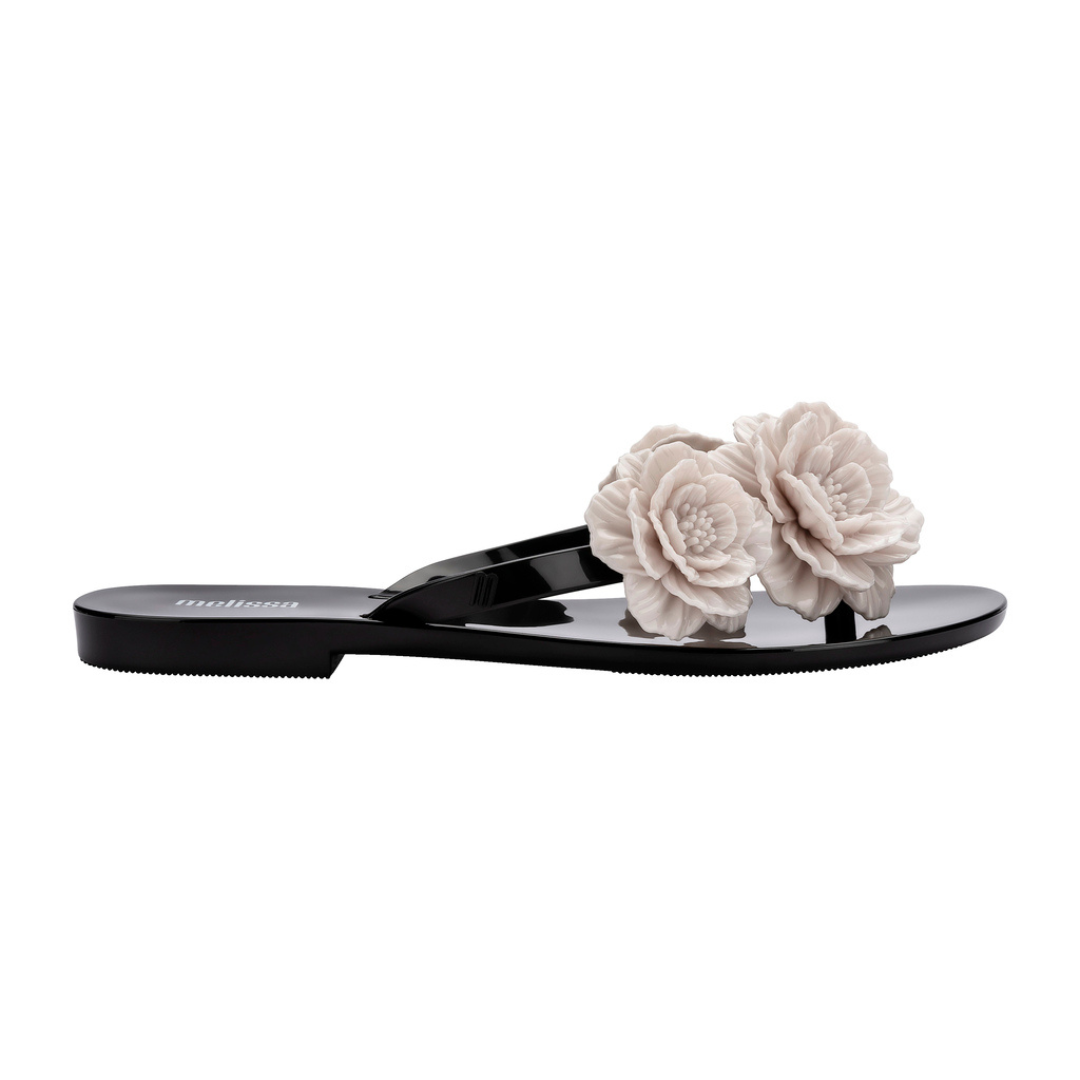 Melissa Harmonic Springtime Ad Black Beige Japonki Damskie Czarne Beżowe