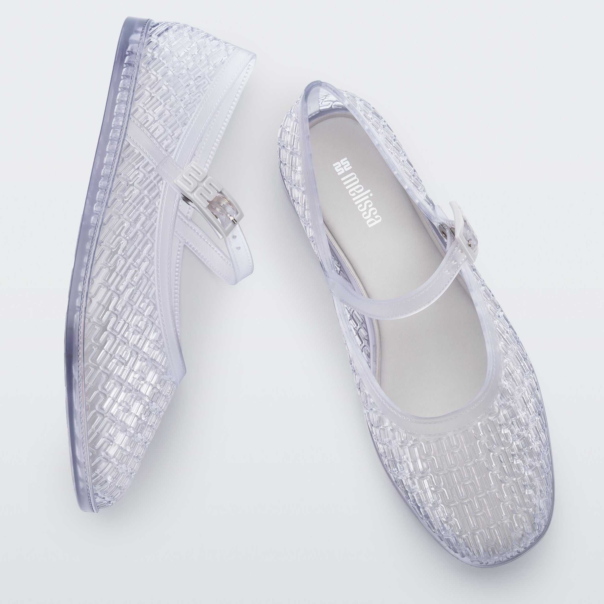 Melissa Harper Ad Clear Klapki Damskie Transparentne