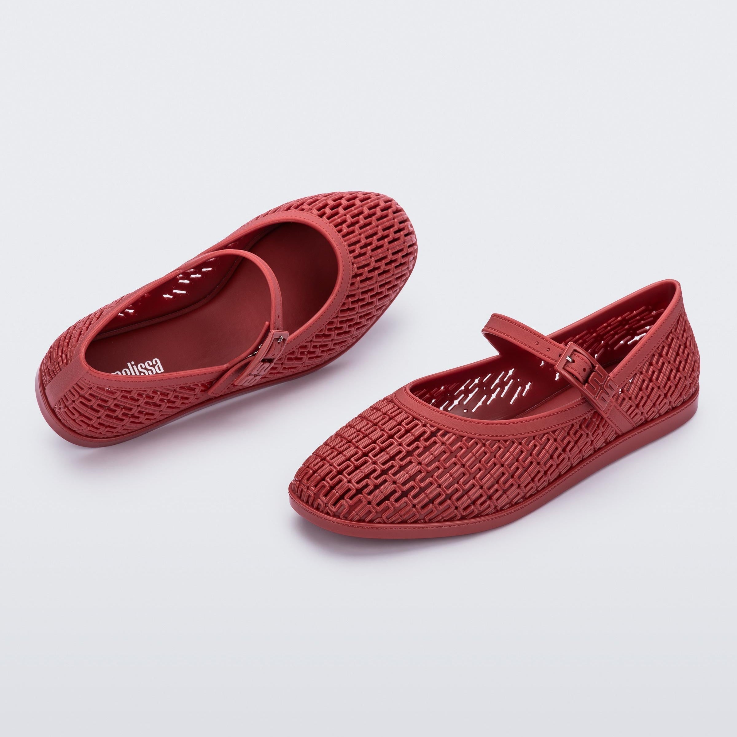 Melissa Harper Ad Red Klapki Damskie Czerwone