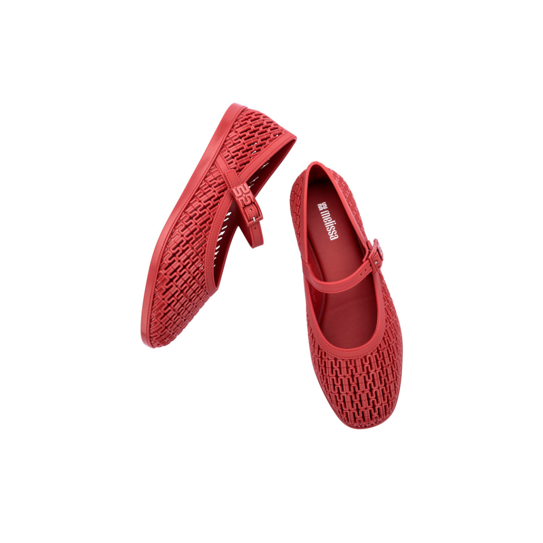 Melissa Harper Ad Red Klapki Damskie Czerwone