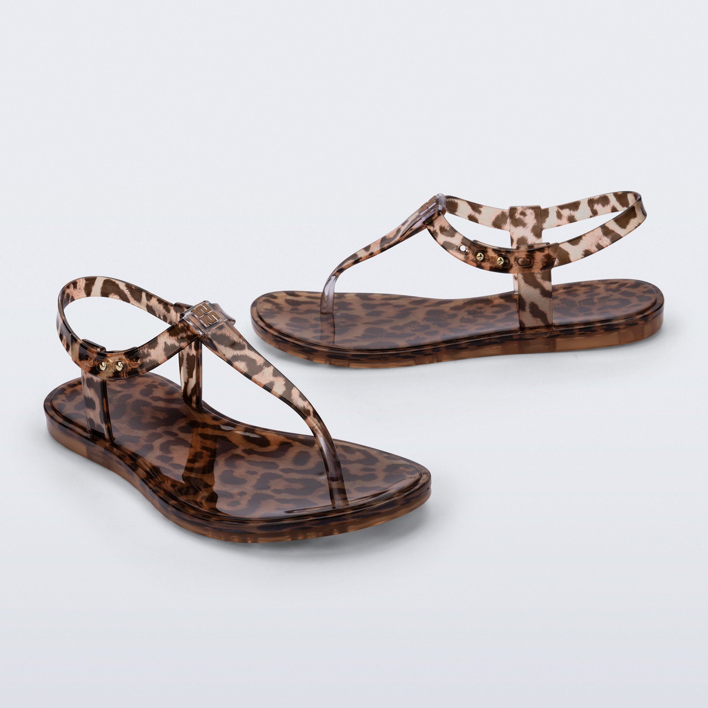 Melissa Jelly Gloss Sandal AD Black / Bronze Sandały Damskie Brązowy