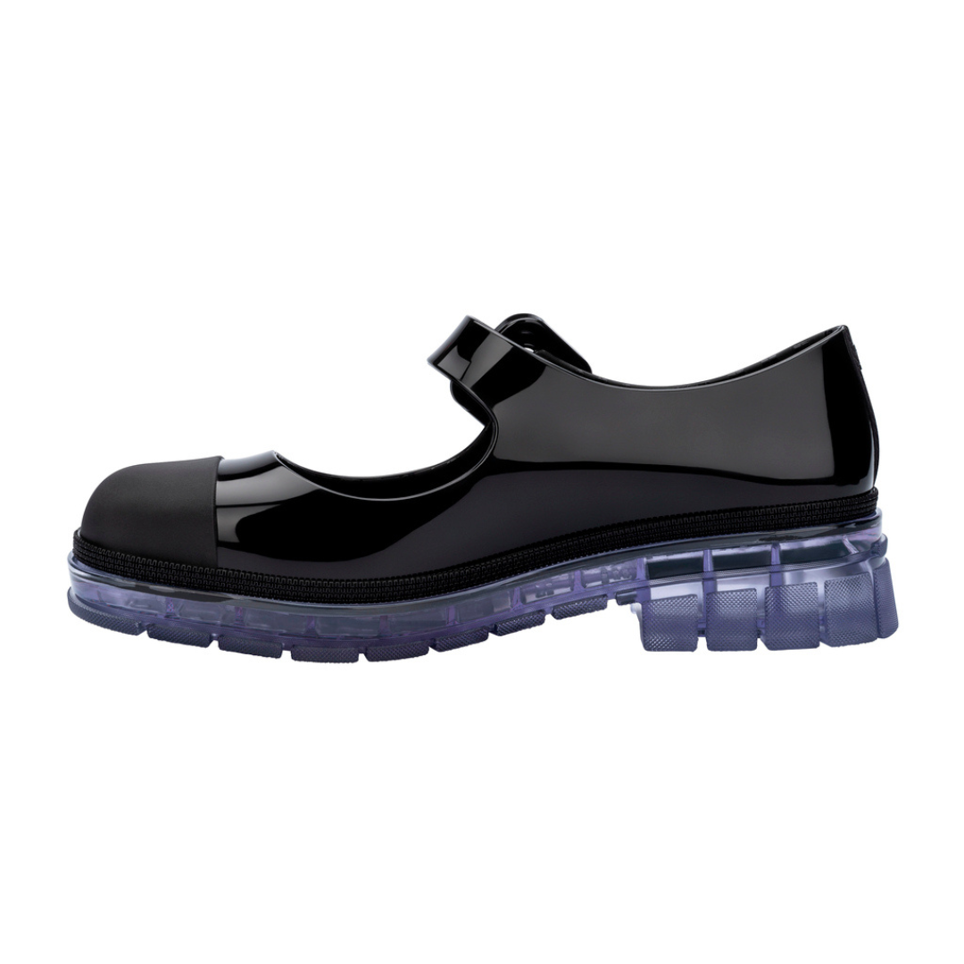 Melissa June Ad Black/ Clear Damskie Półbuty Czarne