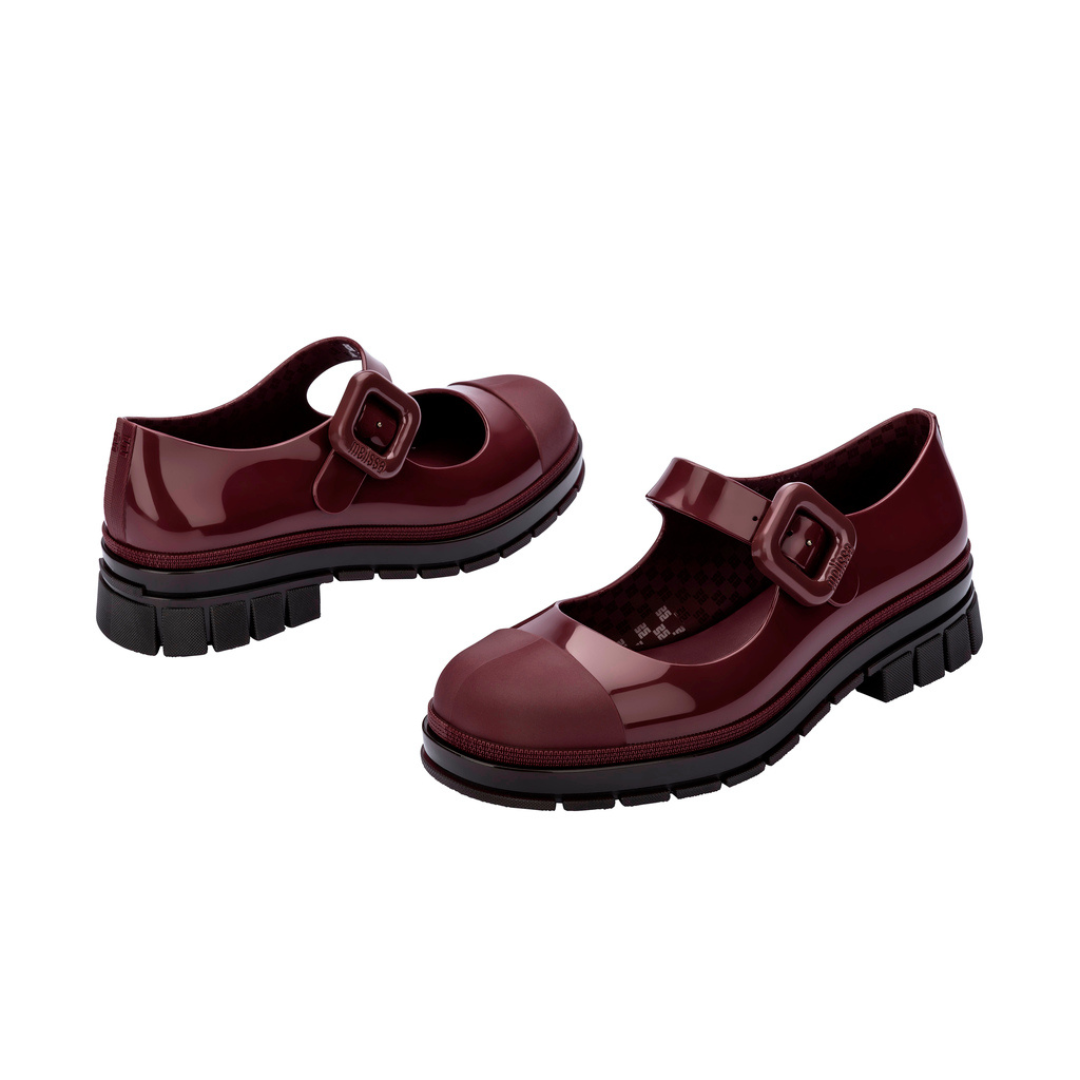 Melissa June Ad Garnet Damskie Półbuty Bordowe