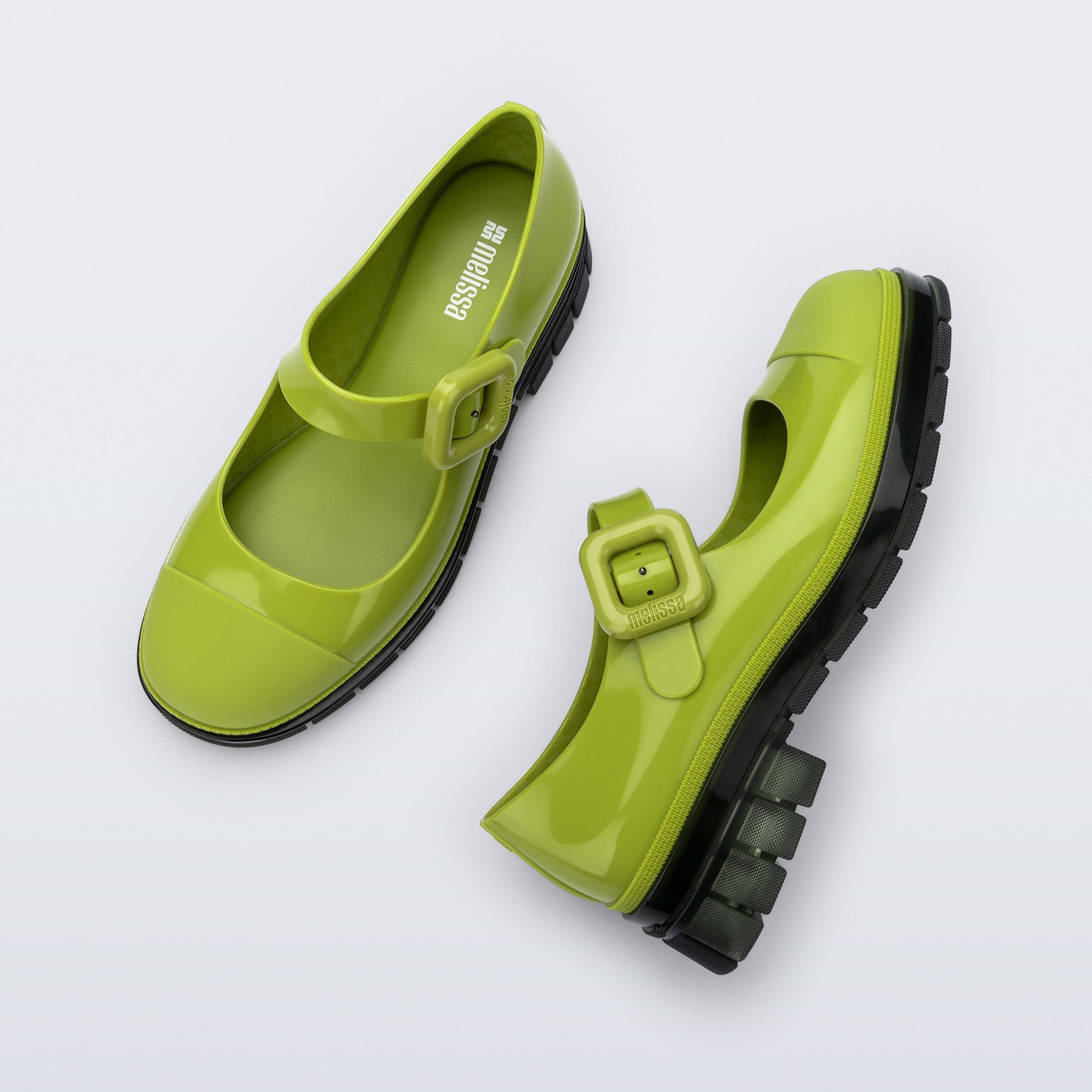Melissa June Ad Green / Black Damskie Półbuty Zielone