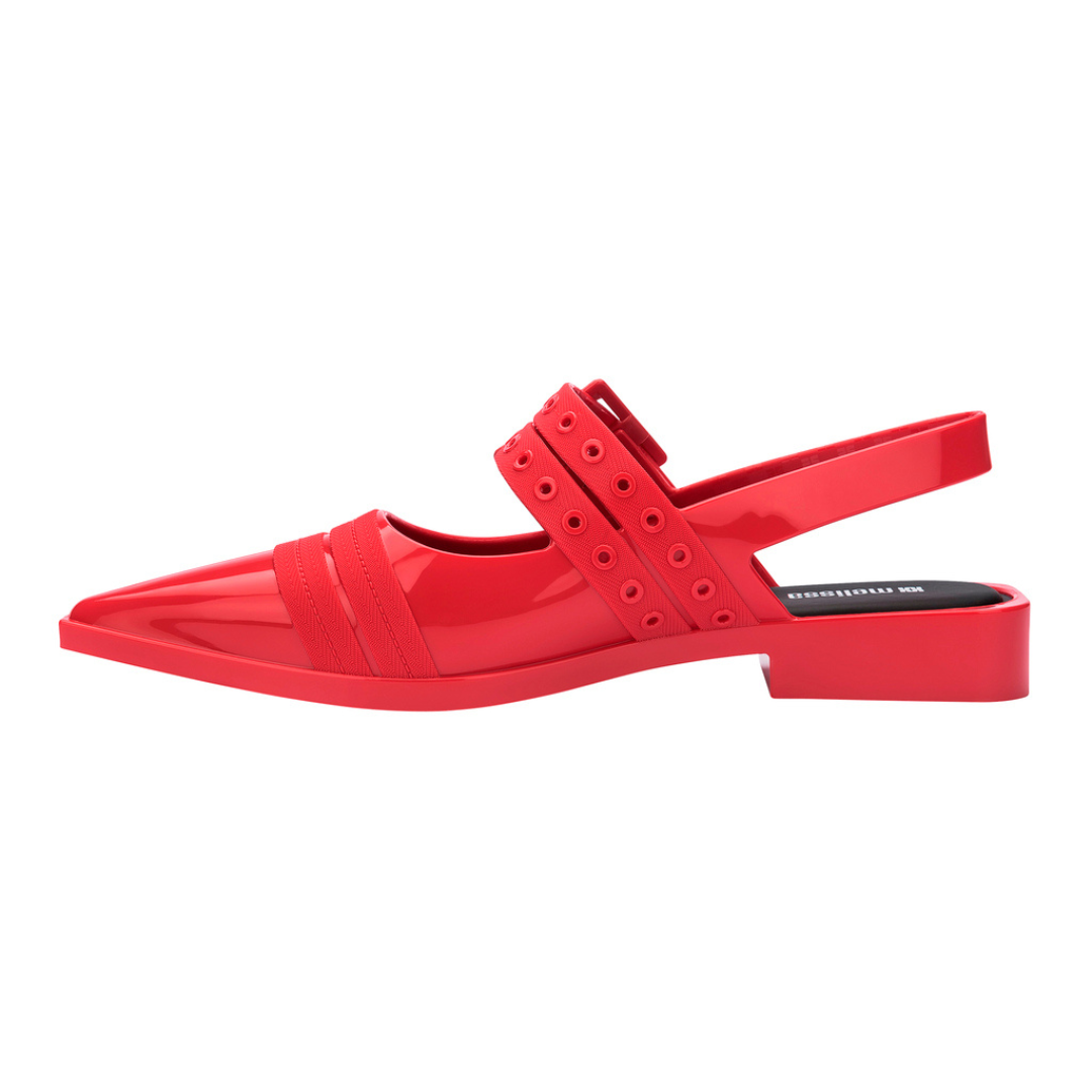 Melissa Ladylike Ad Red/Black Sandały Damskie Czerwone