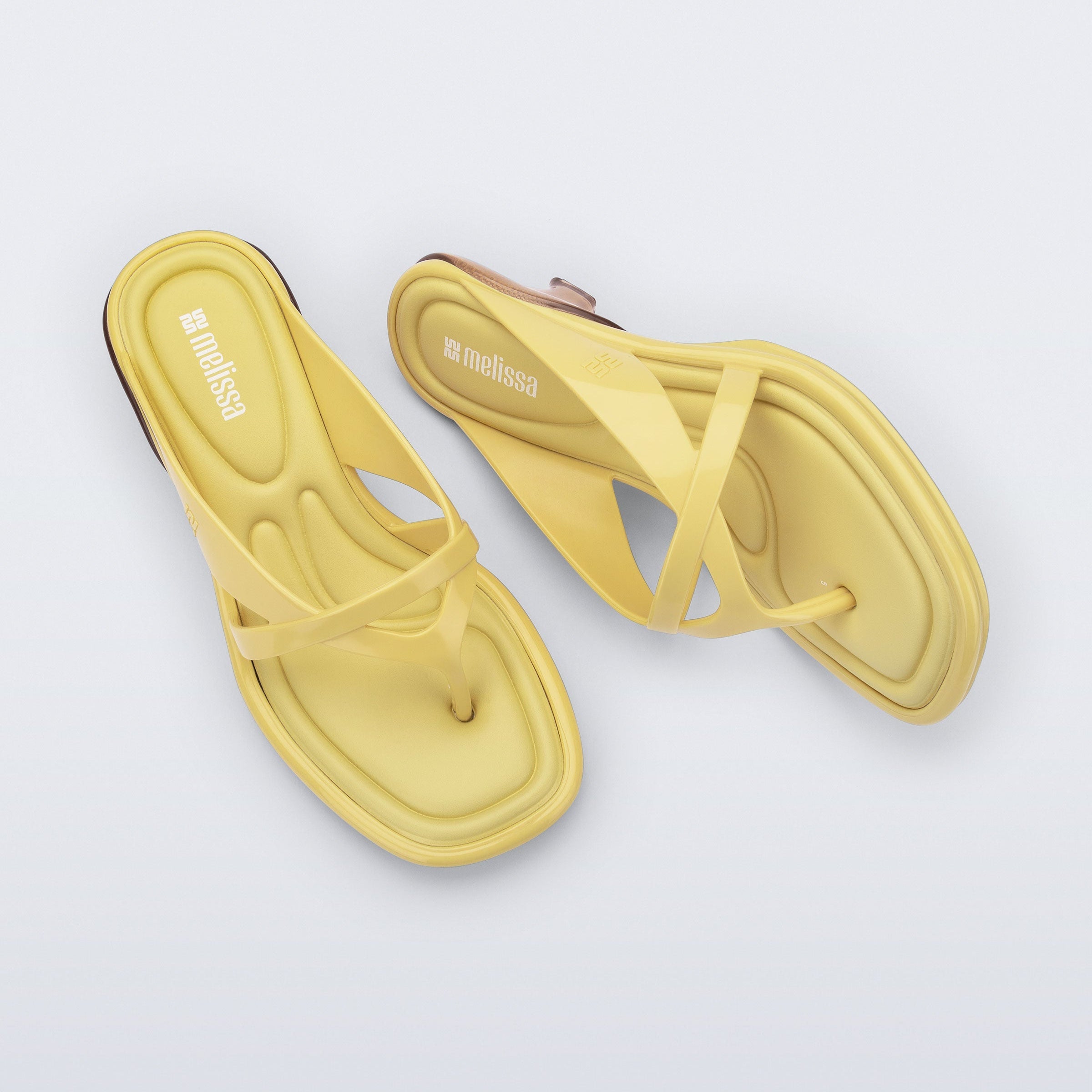 Melissa Layla AD Yellow Klapki Damskie Na Obcasie Żółte