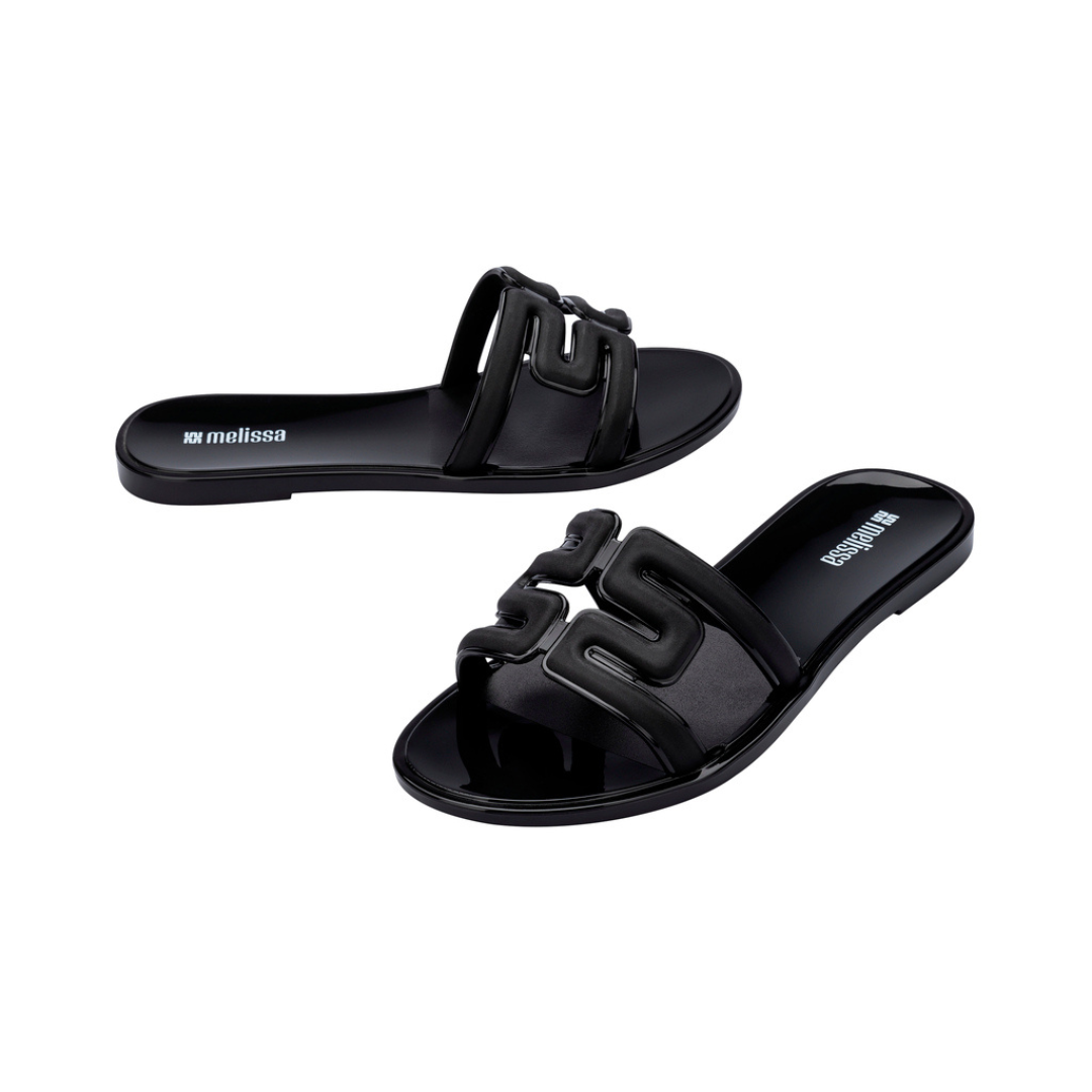 Melissa M Slide Ad Black Klapki Damskie Czarne