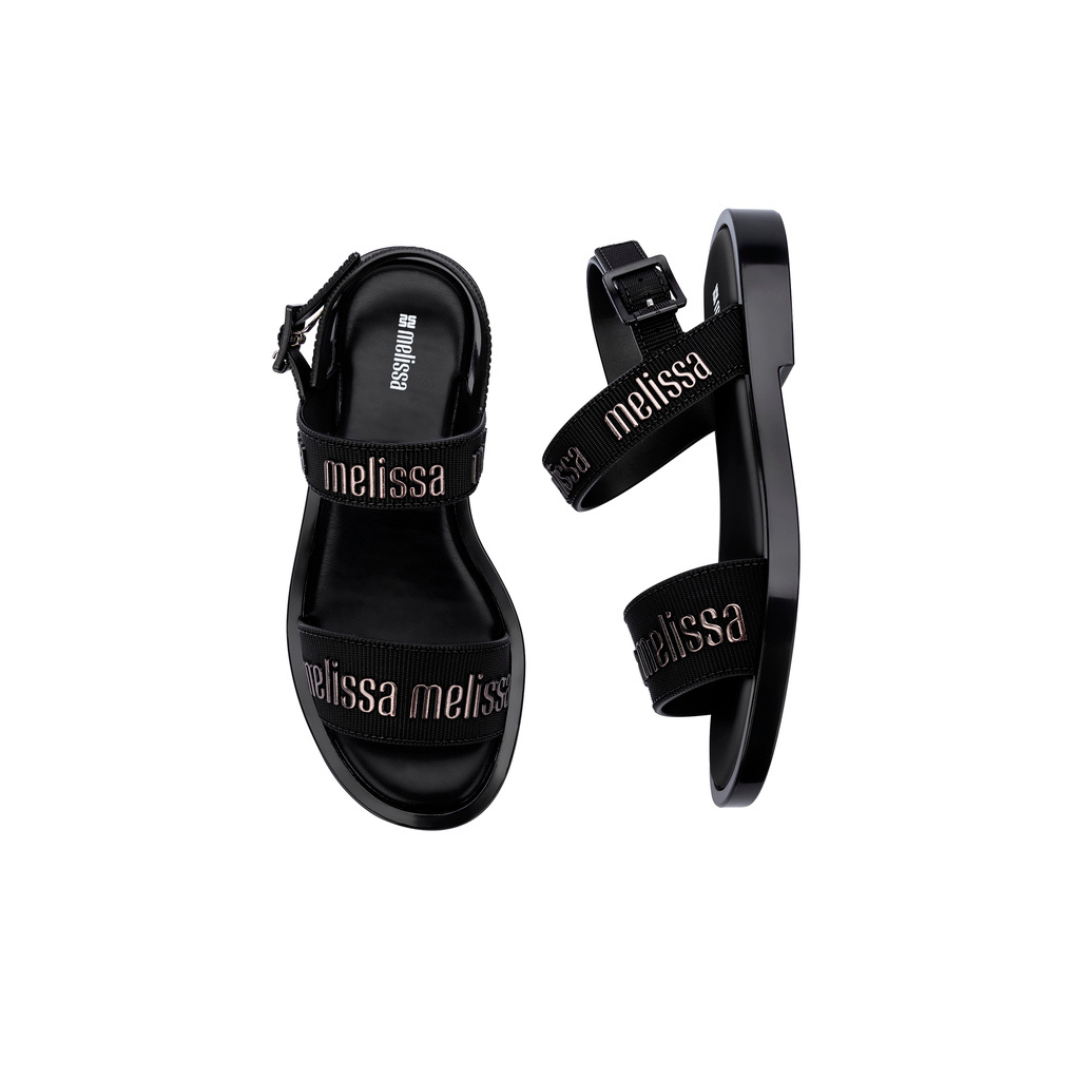 Melissa Mar M Lover AD Black/ Multicolor Sandały Damskie Czarne