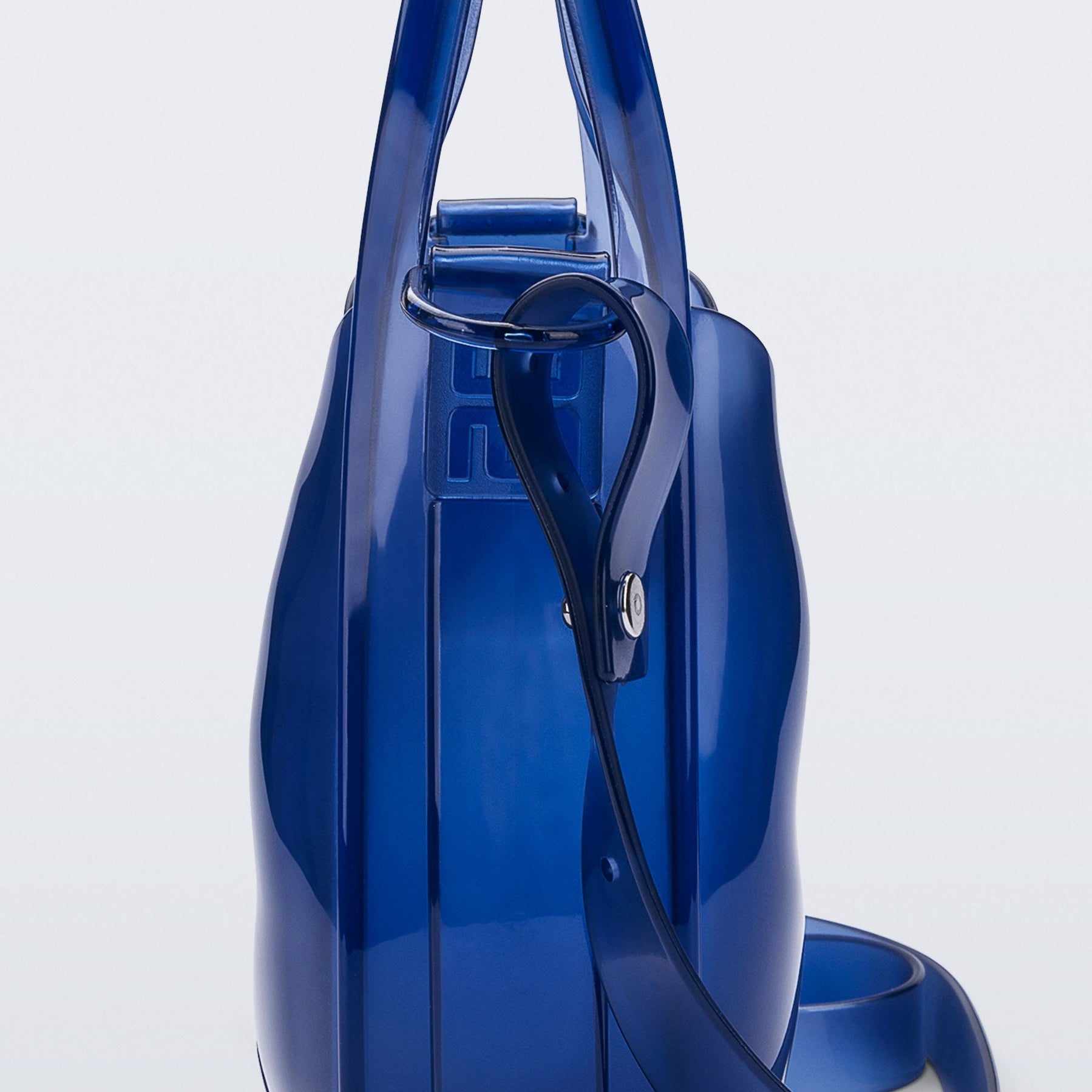 Melissa Mirror Bag Transparent Blue Black Torebka Niebieska