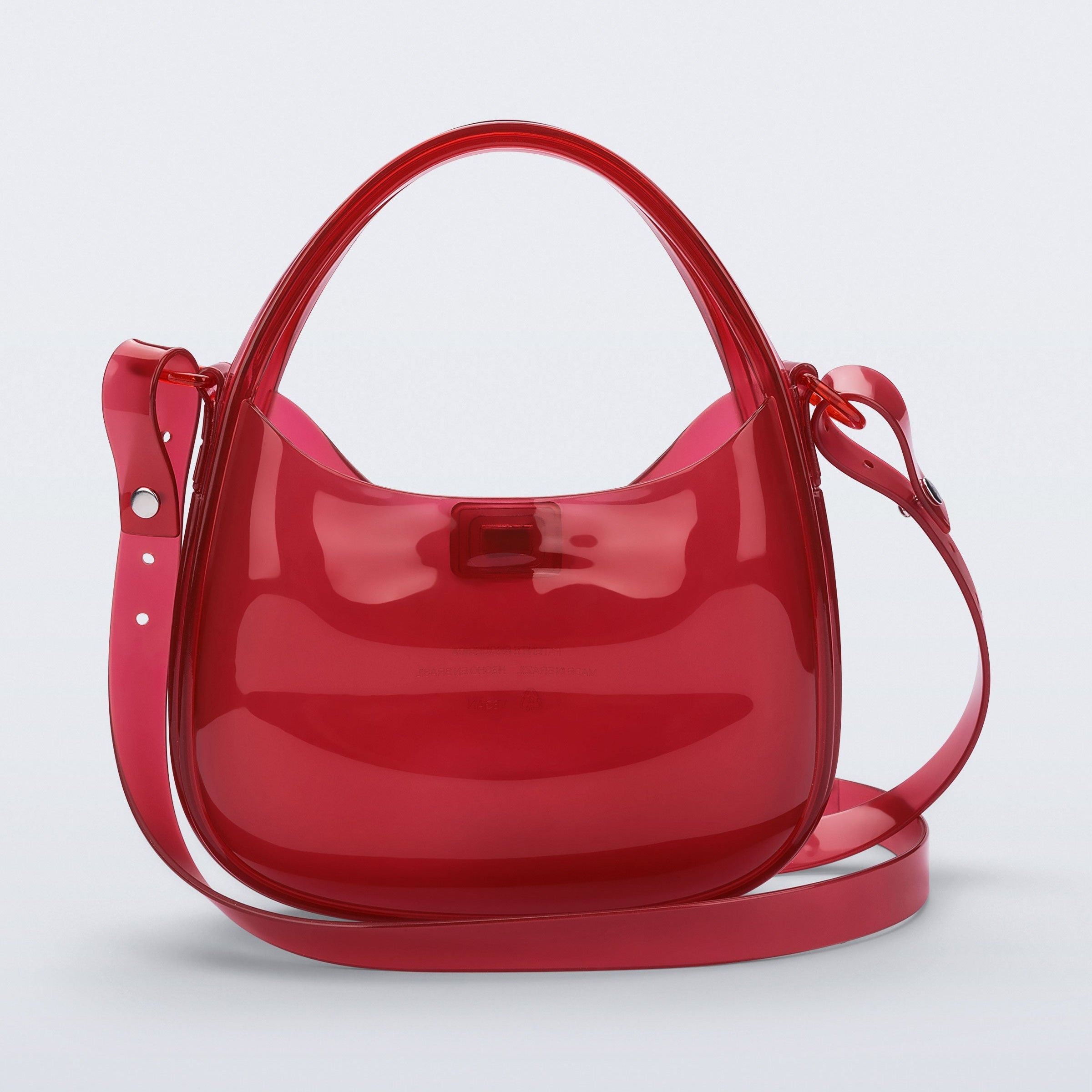 Melissa Mirror Bag Transparent Red Torebka Czerwona