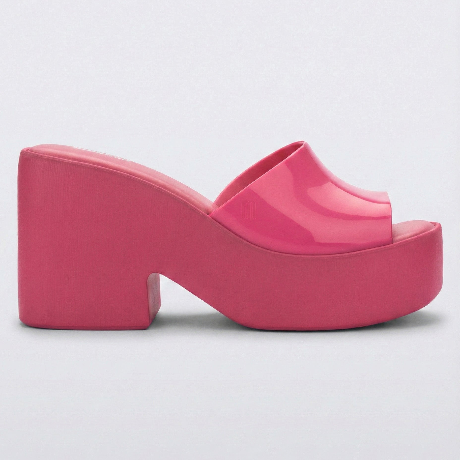 Melissa Posh AD Pink Klapki Damskie Na Obcasie Różowe