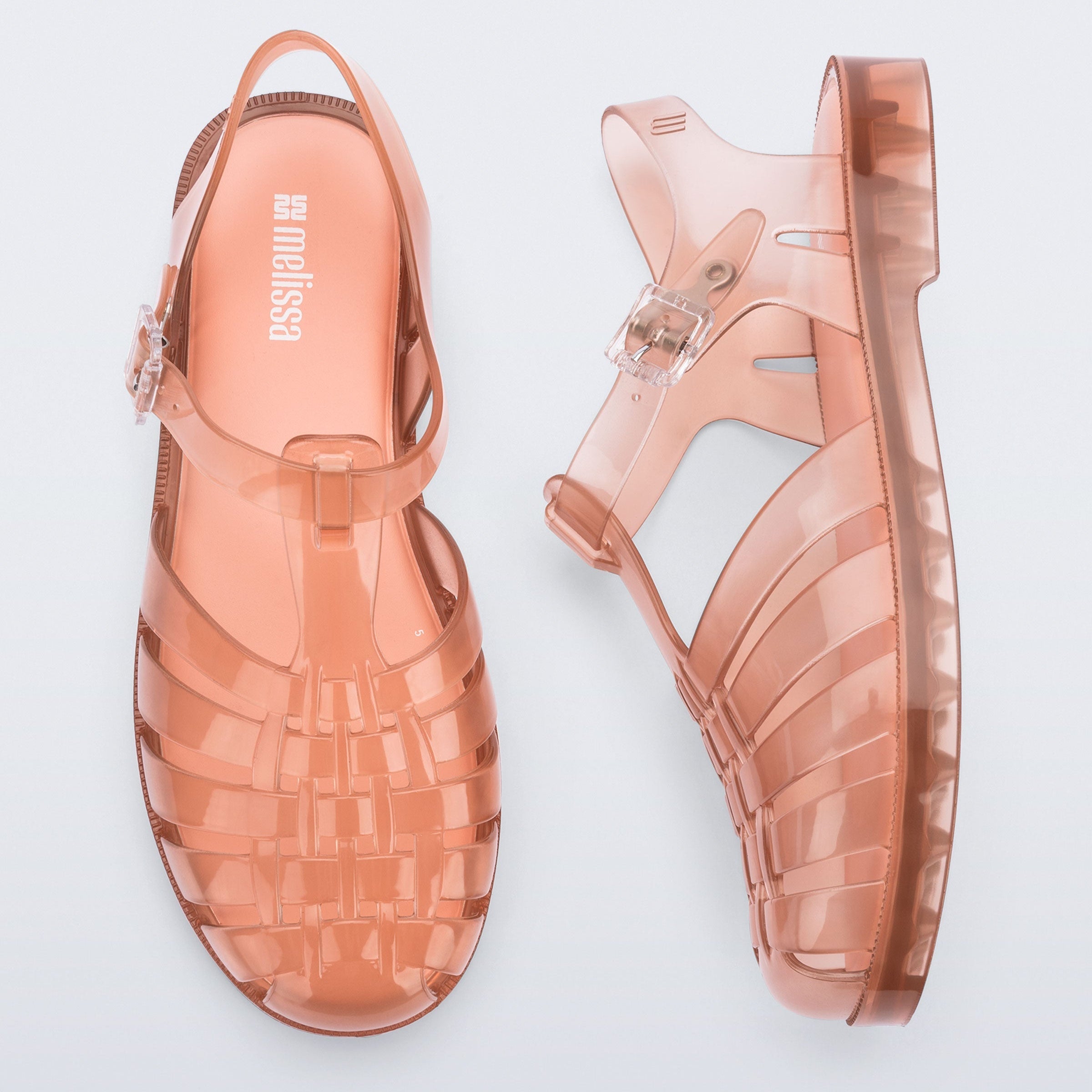 Melissa Possession AD Light Beige / Transparent Sandały Damskie Beżowe