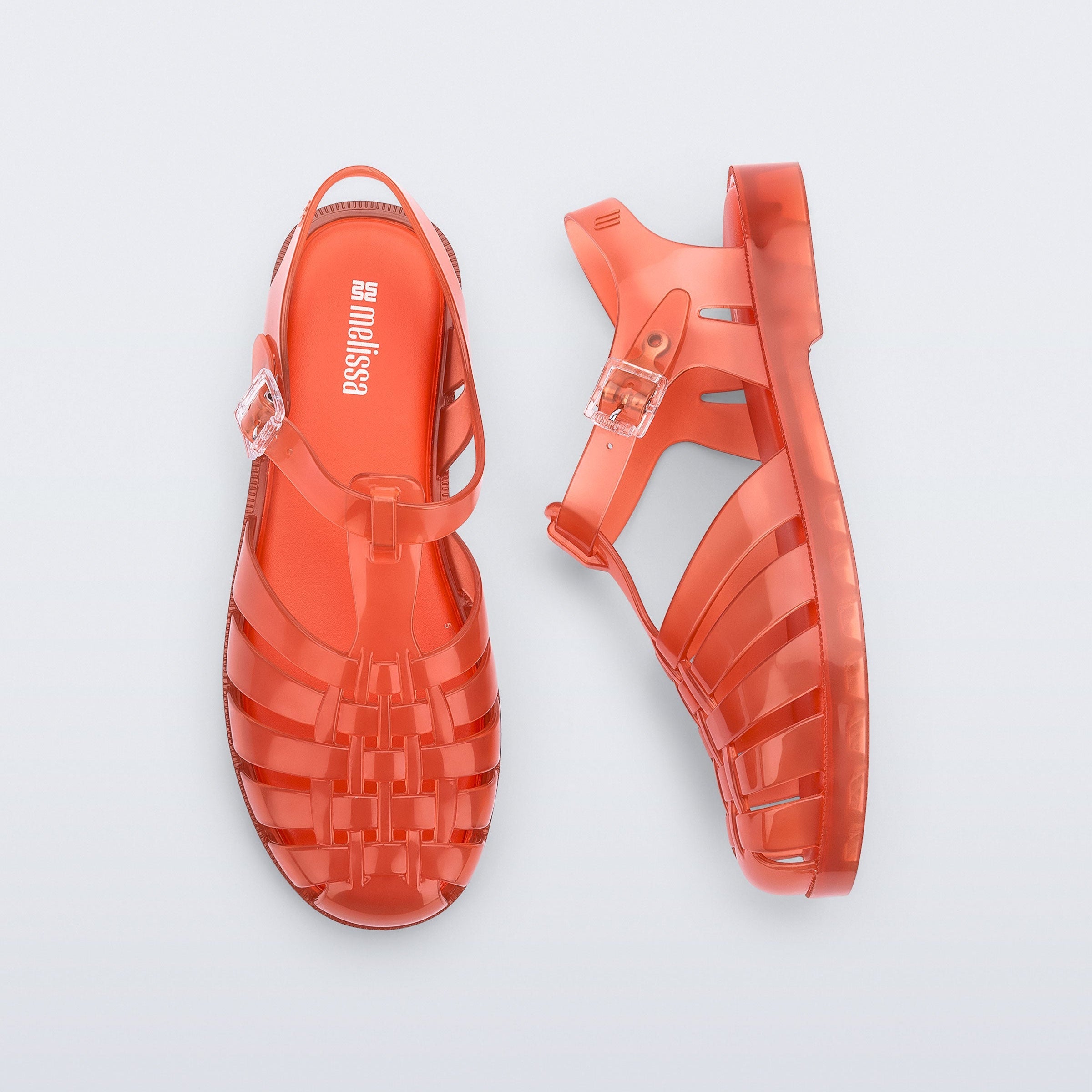 Melissa Possession AD Transparent Orange Sandały Damskie Pomarańczowe