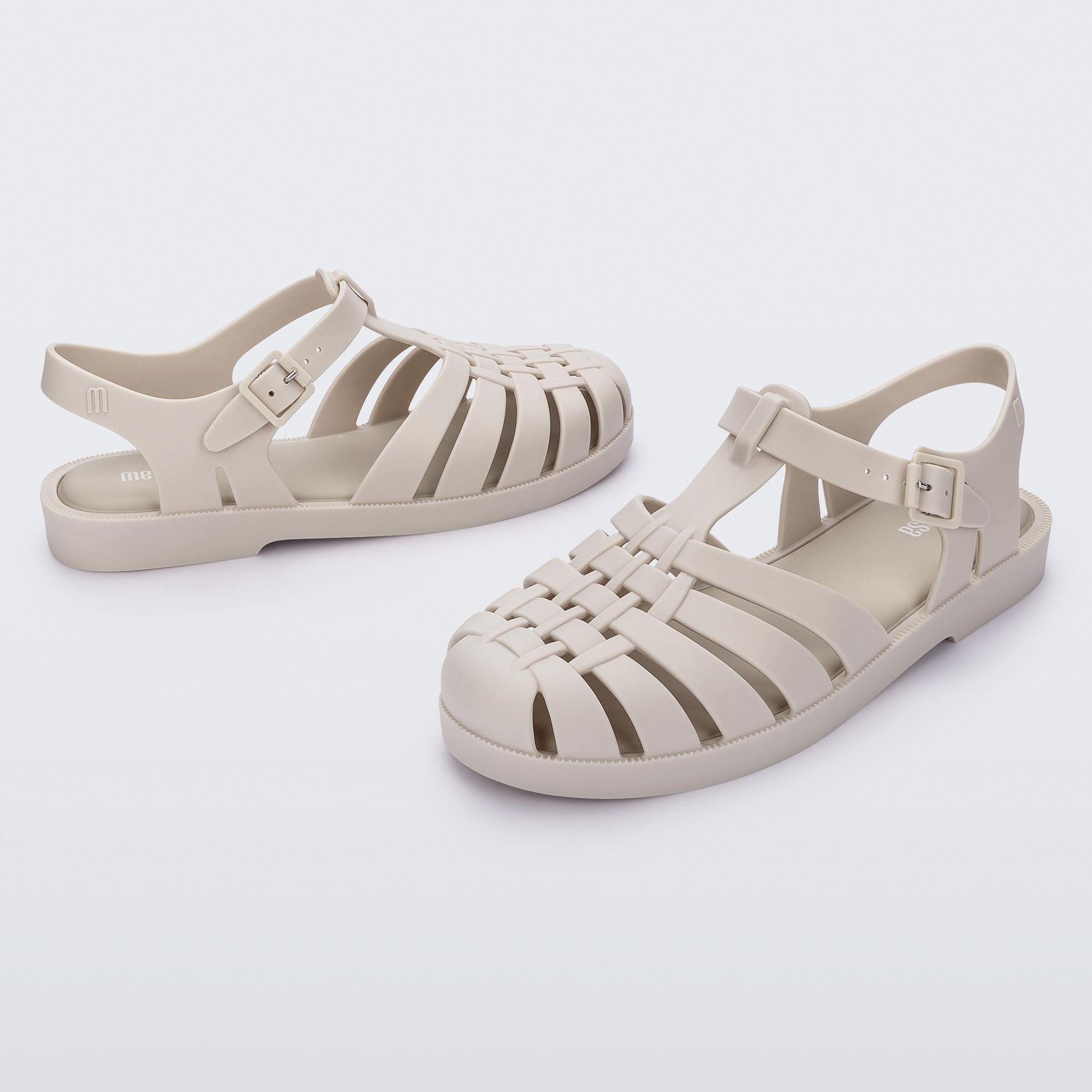 Melissa Possession AD White Matt Sandały Damskie Białe Matowe