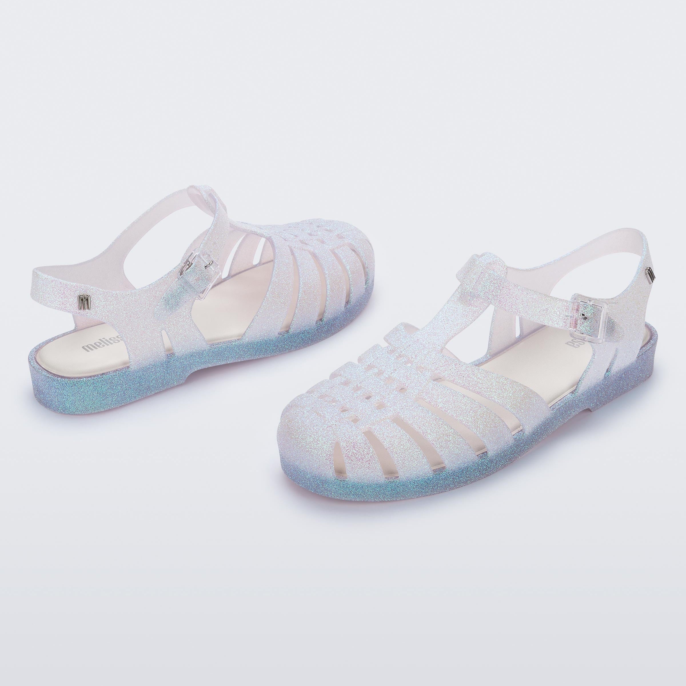 Melissa Possession Glitter AD Clear Sandały Damskie Brokat Transparentne