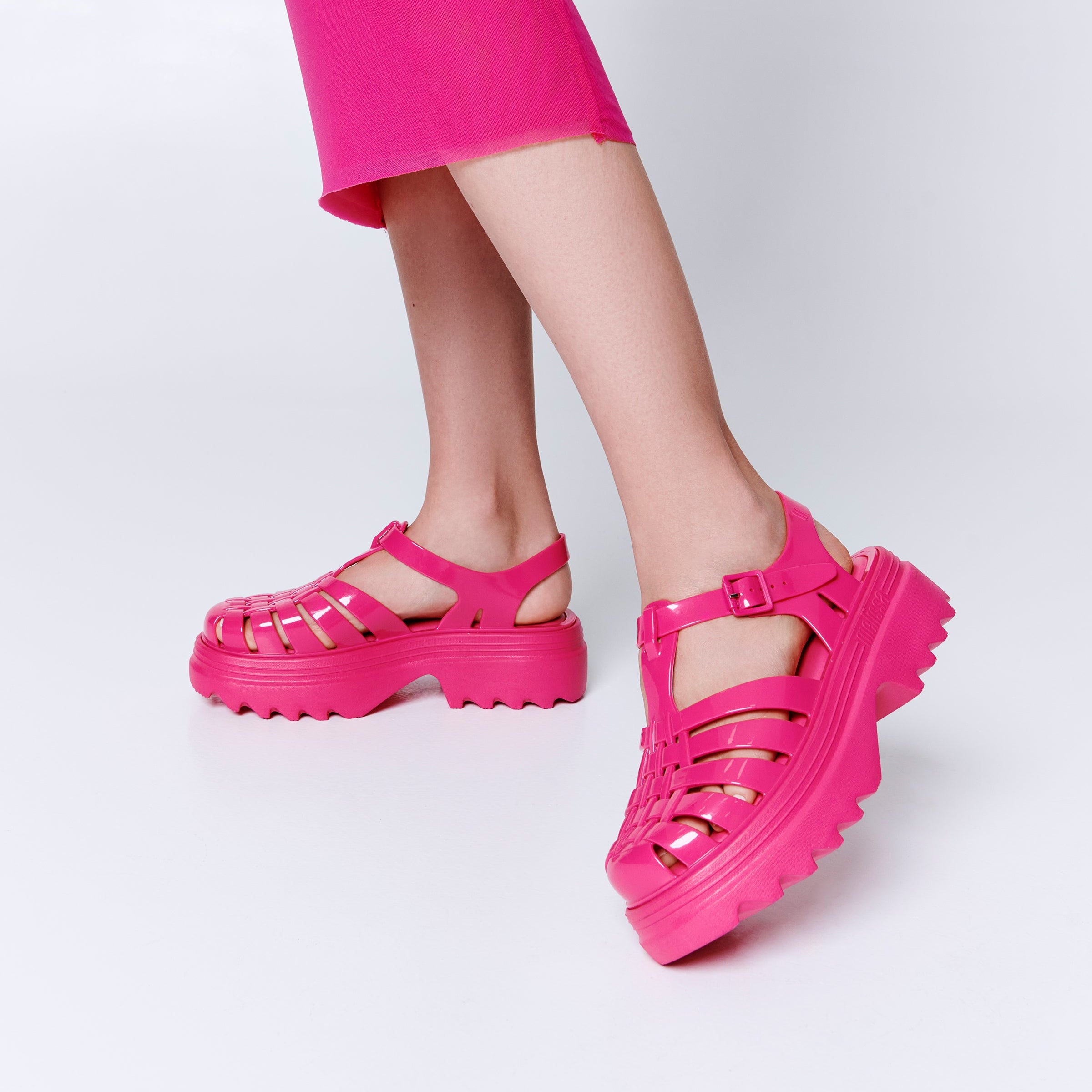 Melissa Possession Platform II AD Pink Sandały Na Platformie Damskie Różowe