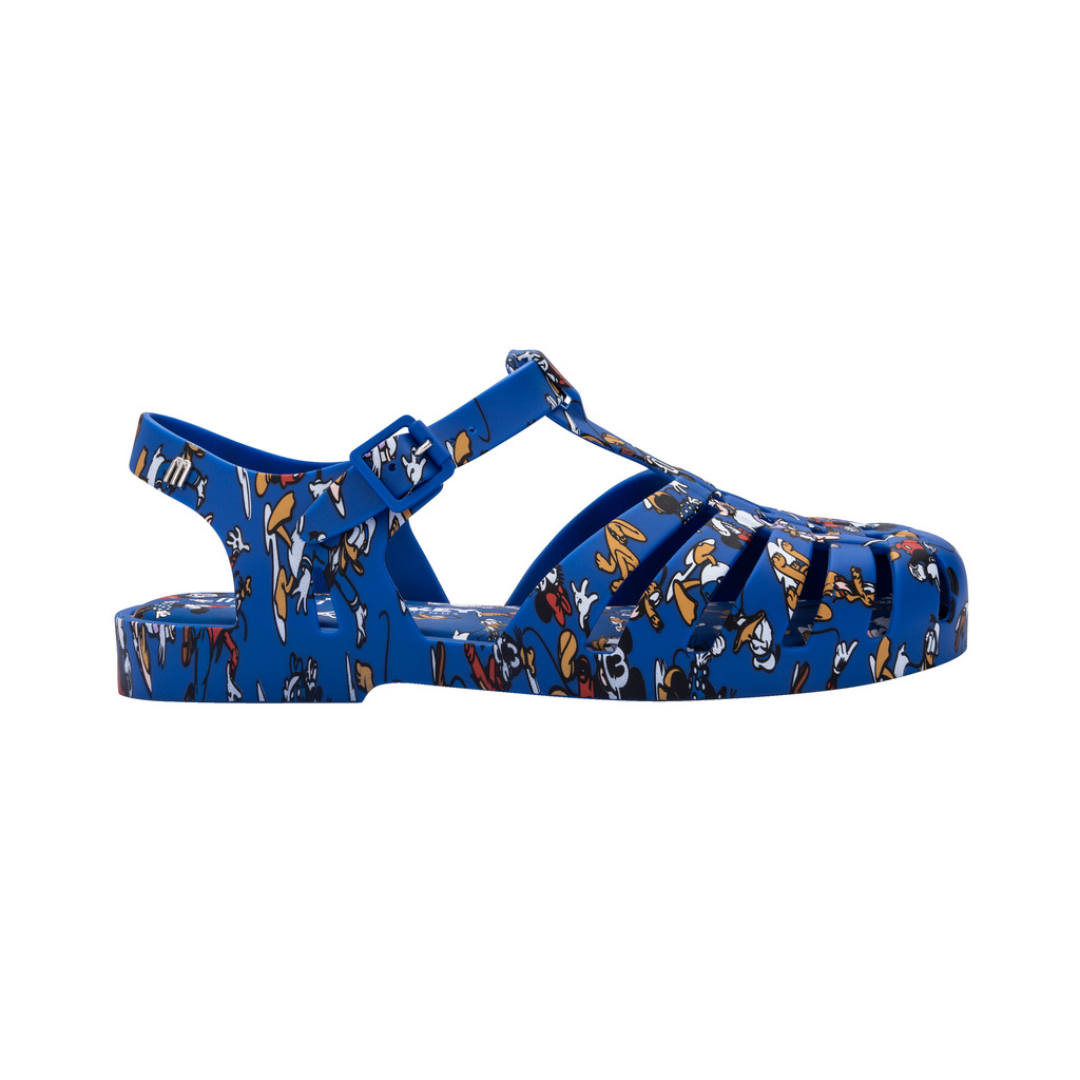 Melissa Possession Print + Mickey Blue Multicolor Sandały Damskie Niebieskie