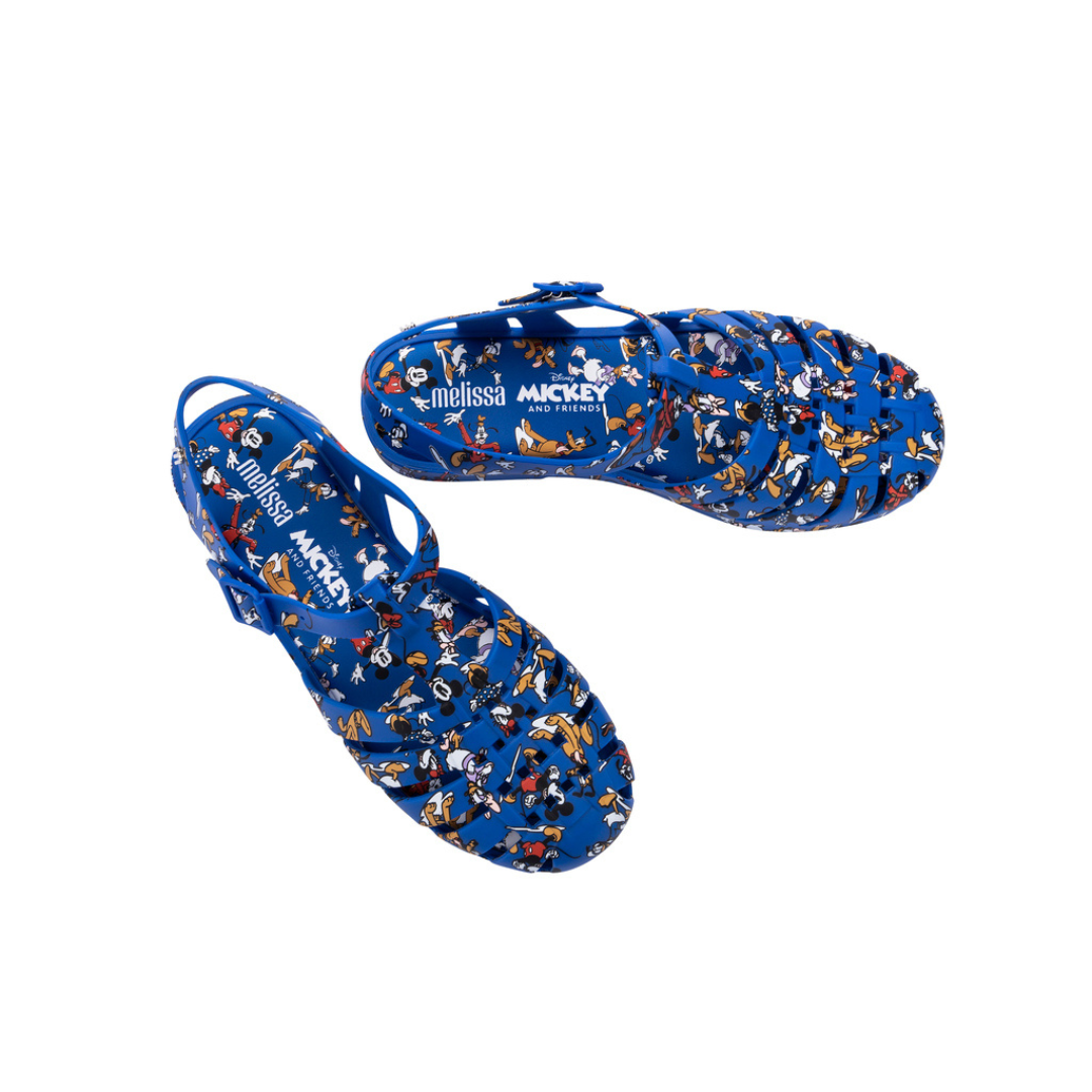 Melissa Possession Print + Mickey Blue Multicolor Sandały Damskie Niebieskie