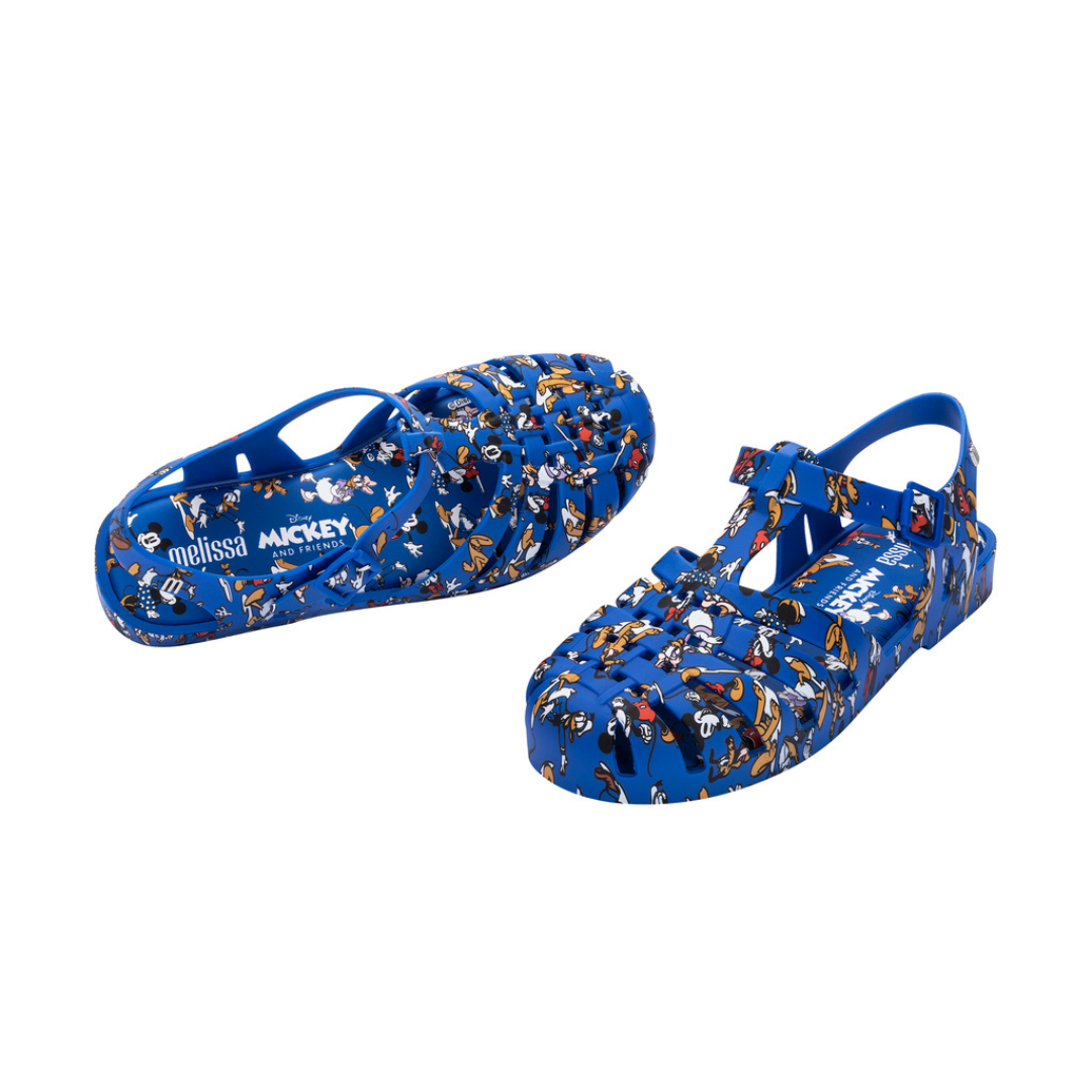 Melissa Possession Print + Mickey Blue Multicolor Sandały Damskie Niebieskie