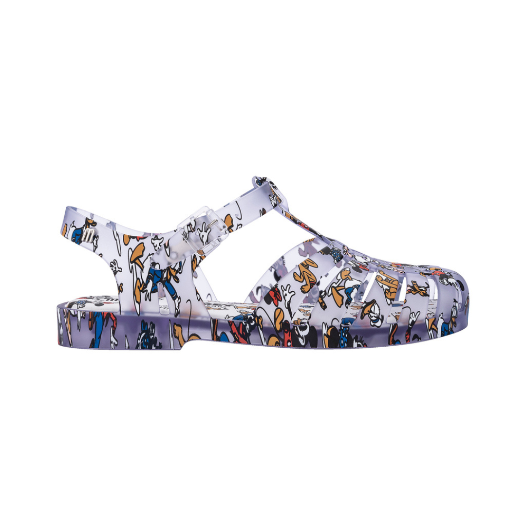 Melissa Possession Print + Mickey Clear Multicolor Sandały Damskie Przezroczyste