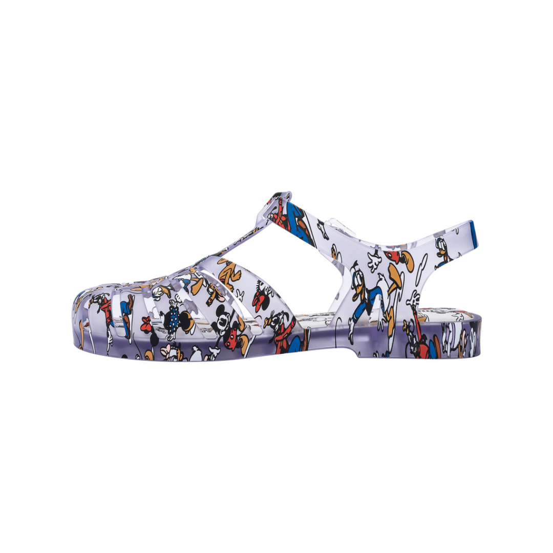 Melissa Possession Print + Mickey Clear Multicolor Sandały Damskie Przezroczyste