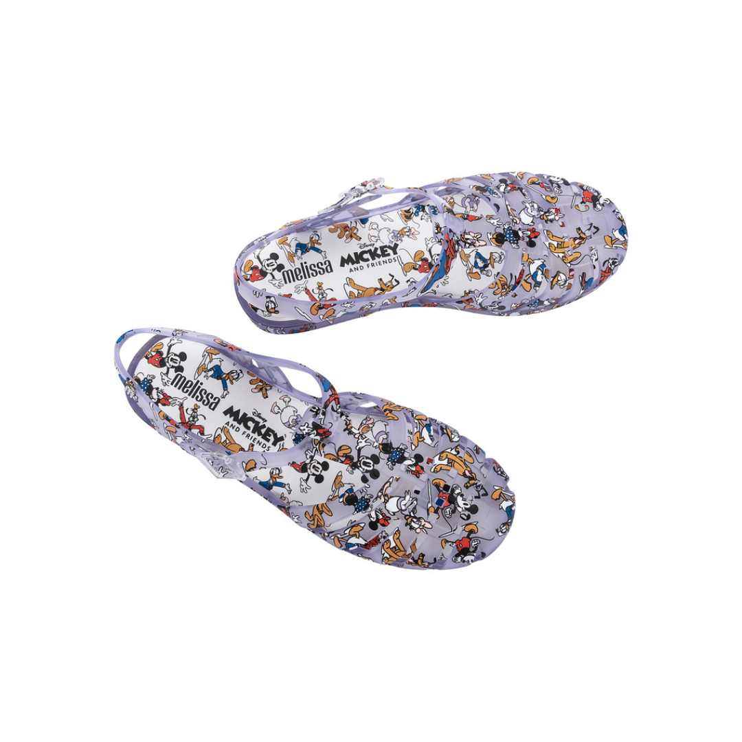 Melissa Possession Print + Mickey Clear Multicolor Sandały Damskie Przezroczyste