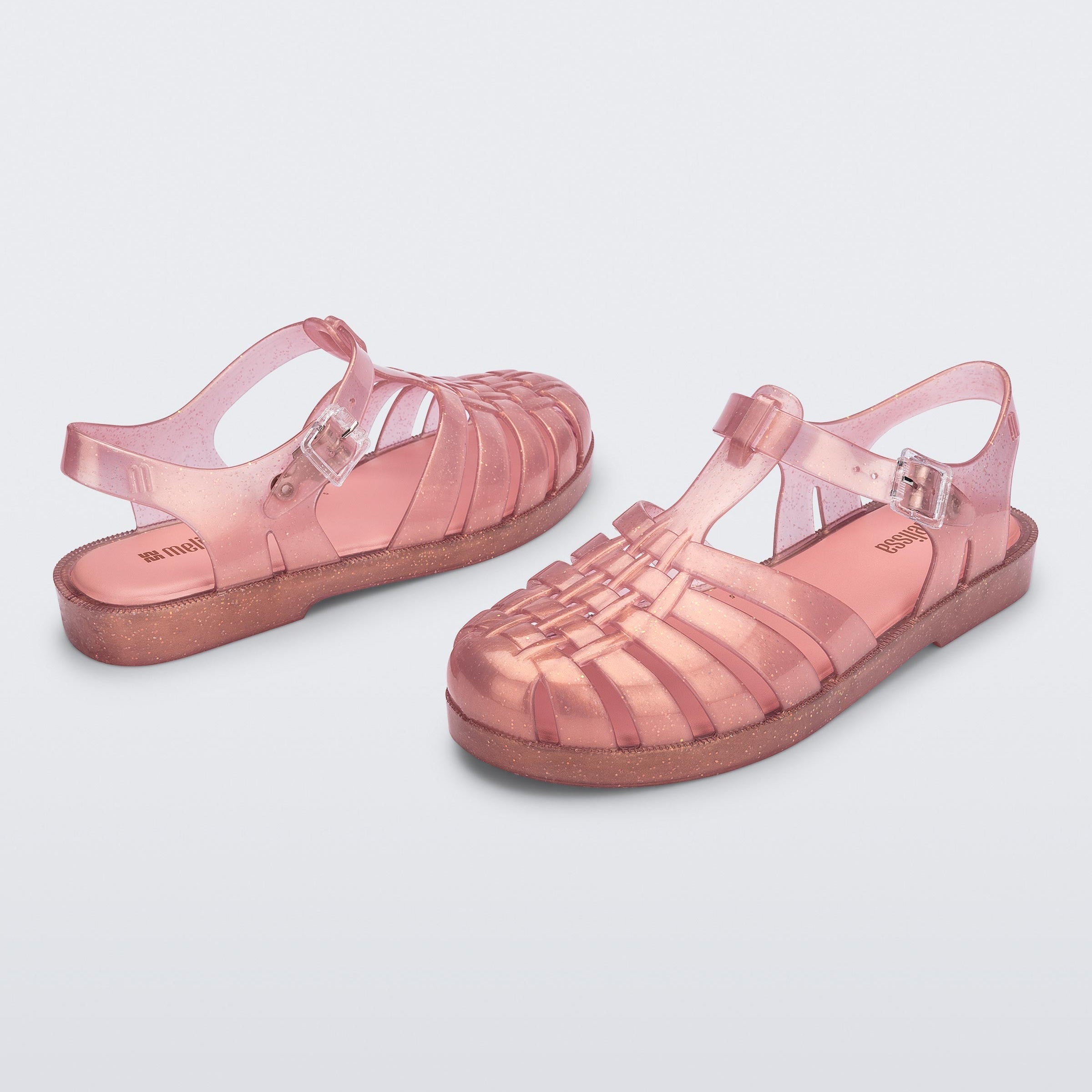 Melissa Possession Shiny AD Pearly Pink Sandały Damskie Perłowe Różowe